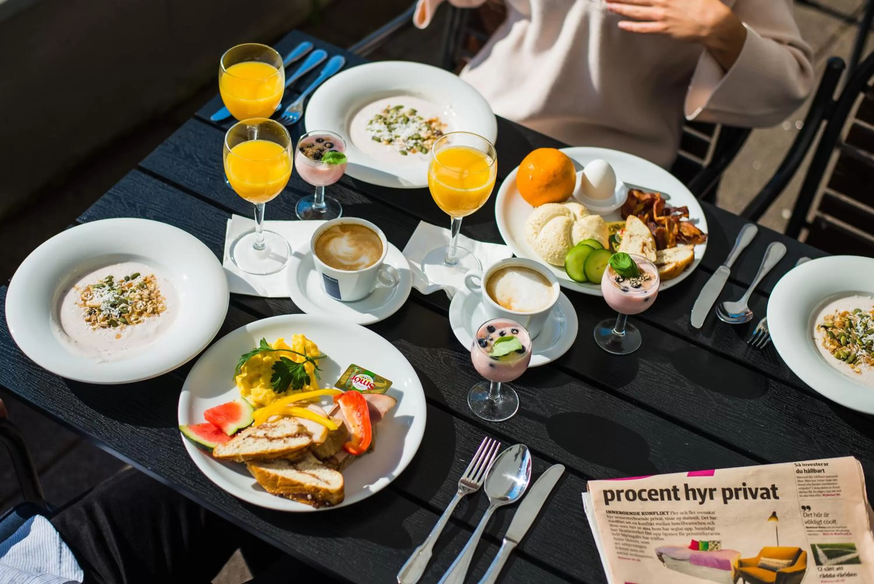 Food and drinks in Hotel Bellevue