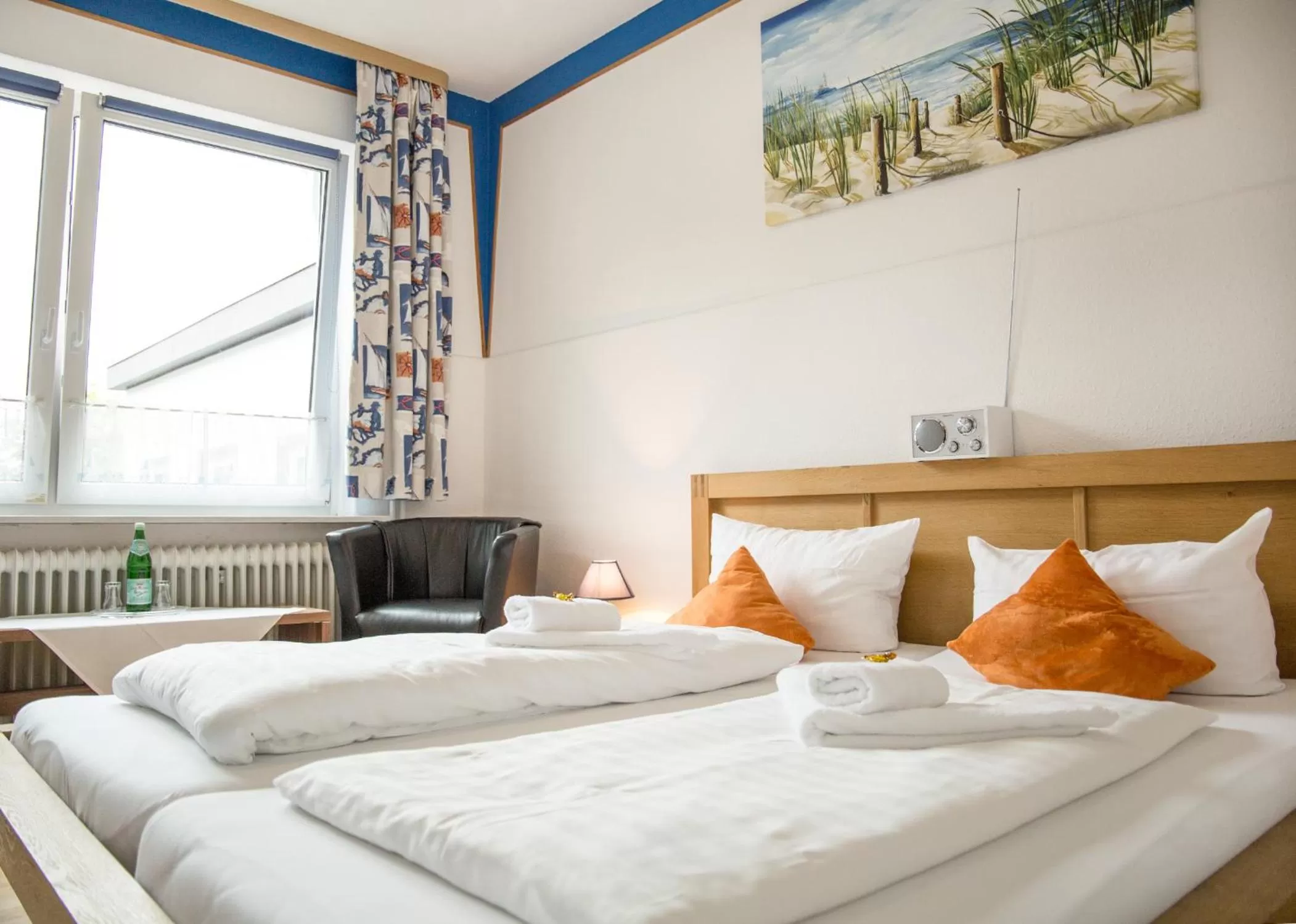 Bed in Hotel Tum Stüürmann