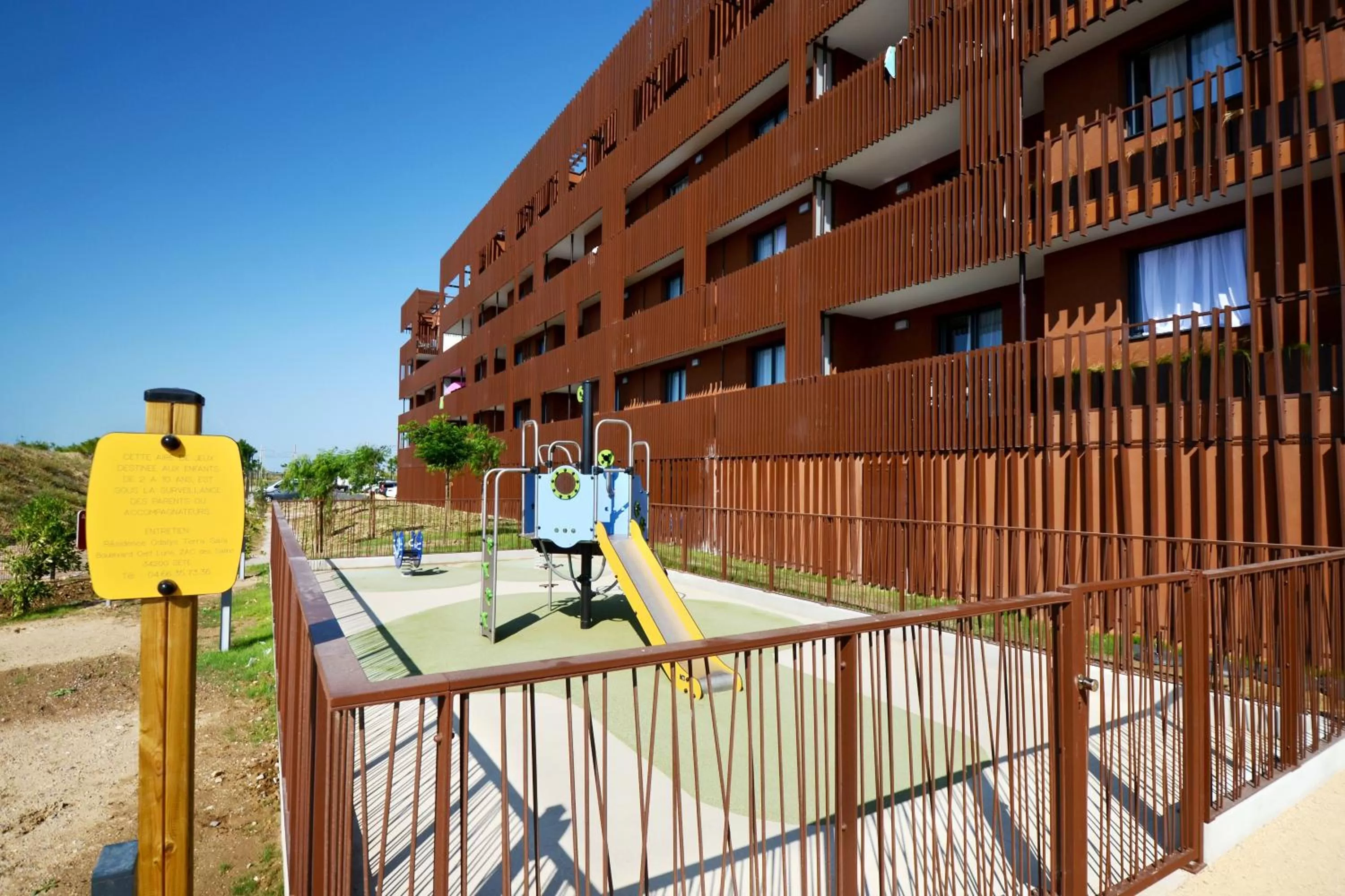 Children play ground in Résidence Odalys Terra Gaia