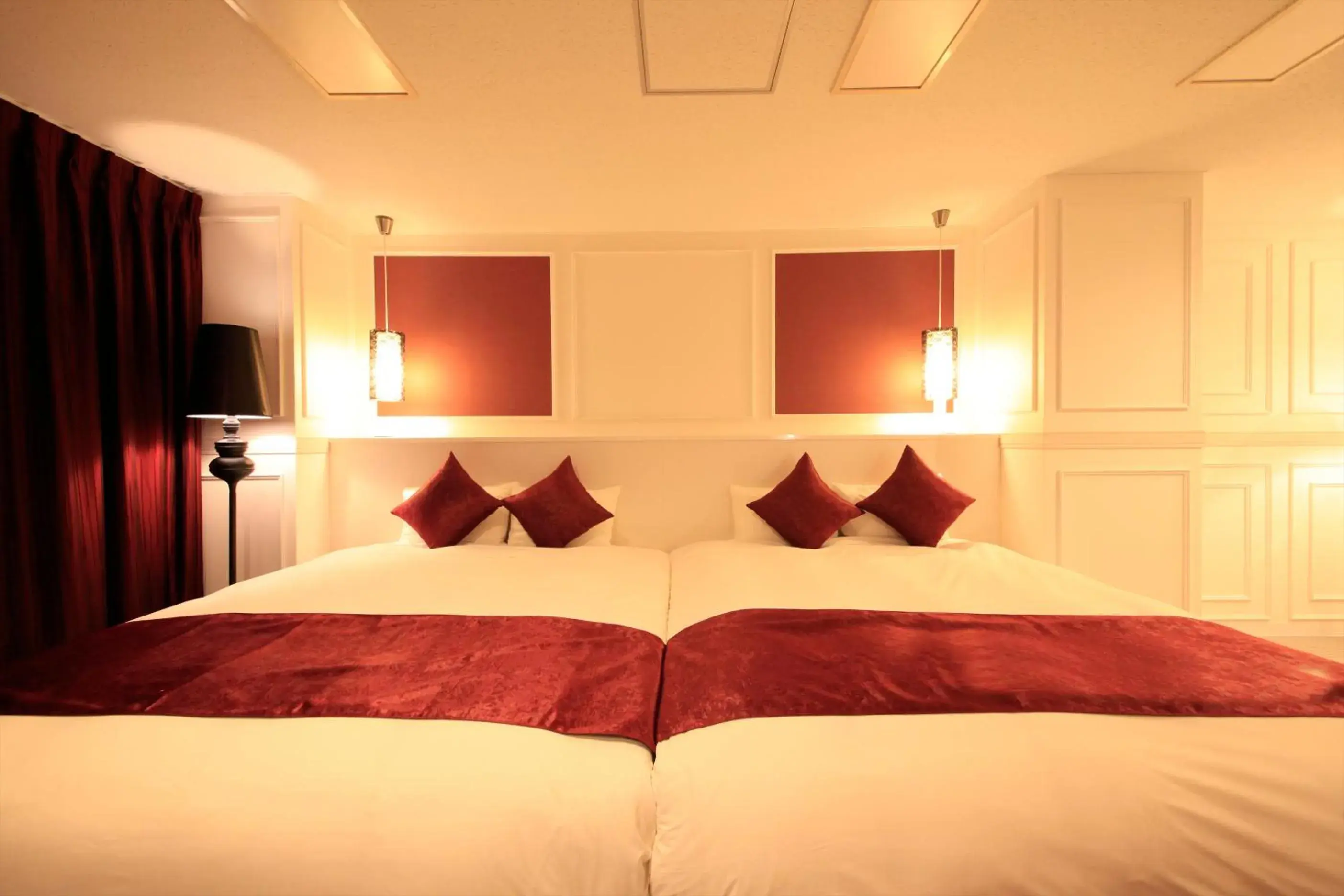 Photo of the whole room, Bed in Centurion Hotel Villa Suite Fukui Station