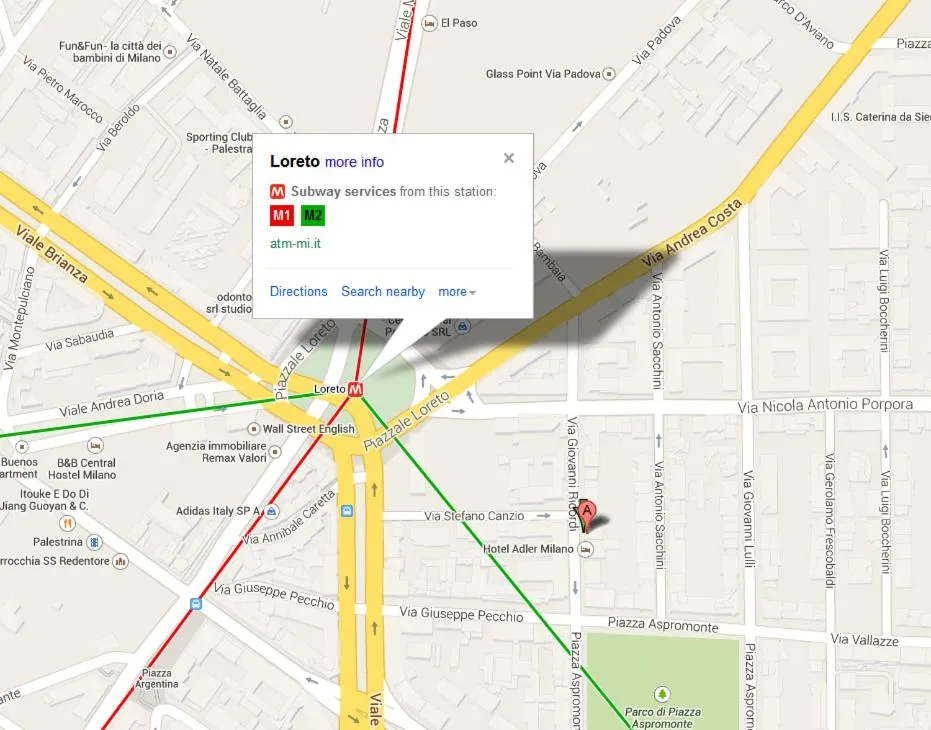 Area and facilities in Hotel Adler