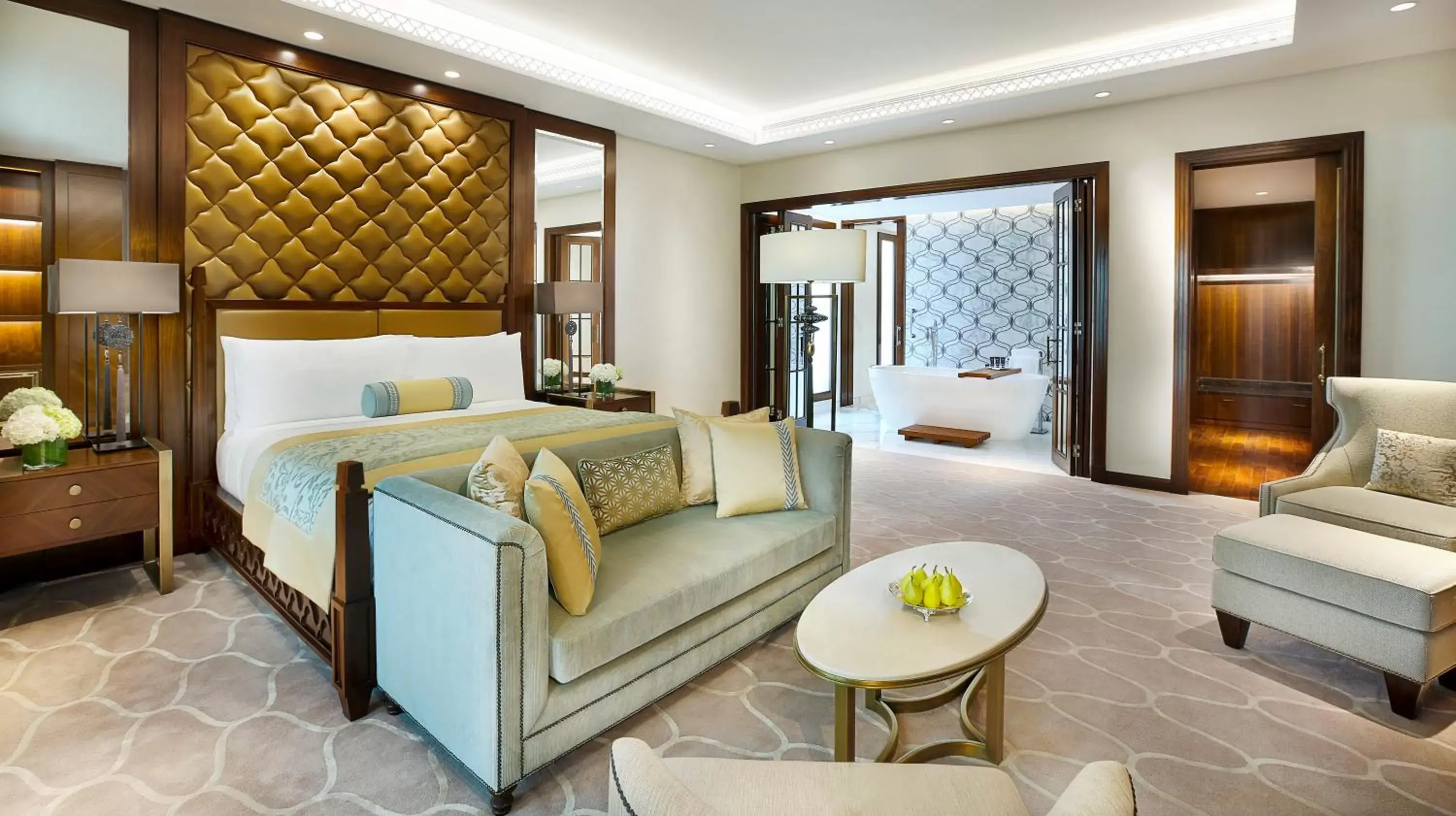 Bed in The Ritz-Carlton, Dubai