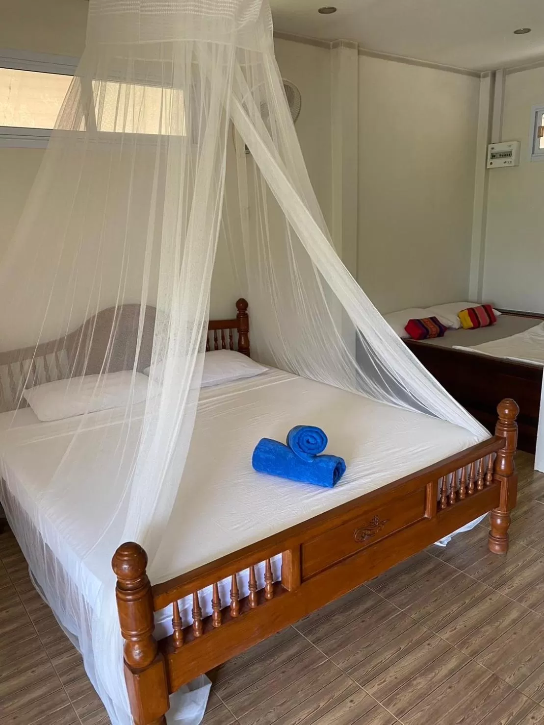 Bed in Khao Sok Hill Top Resort