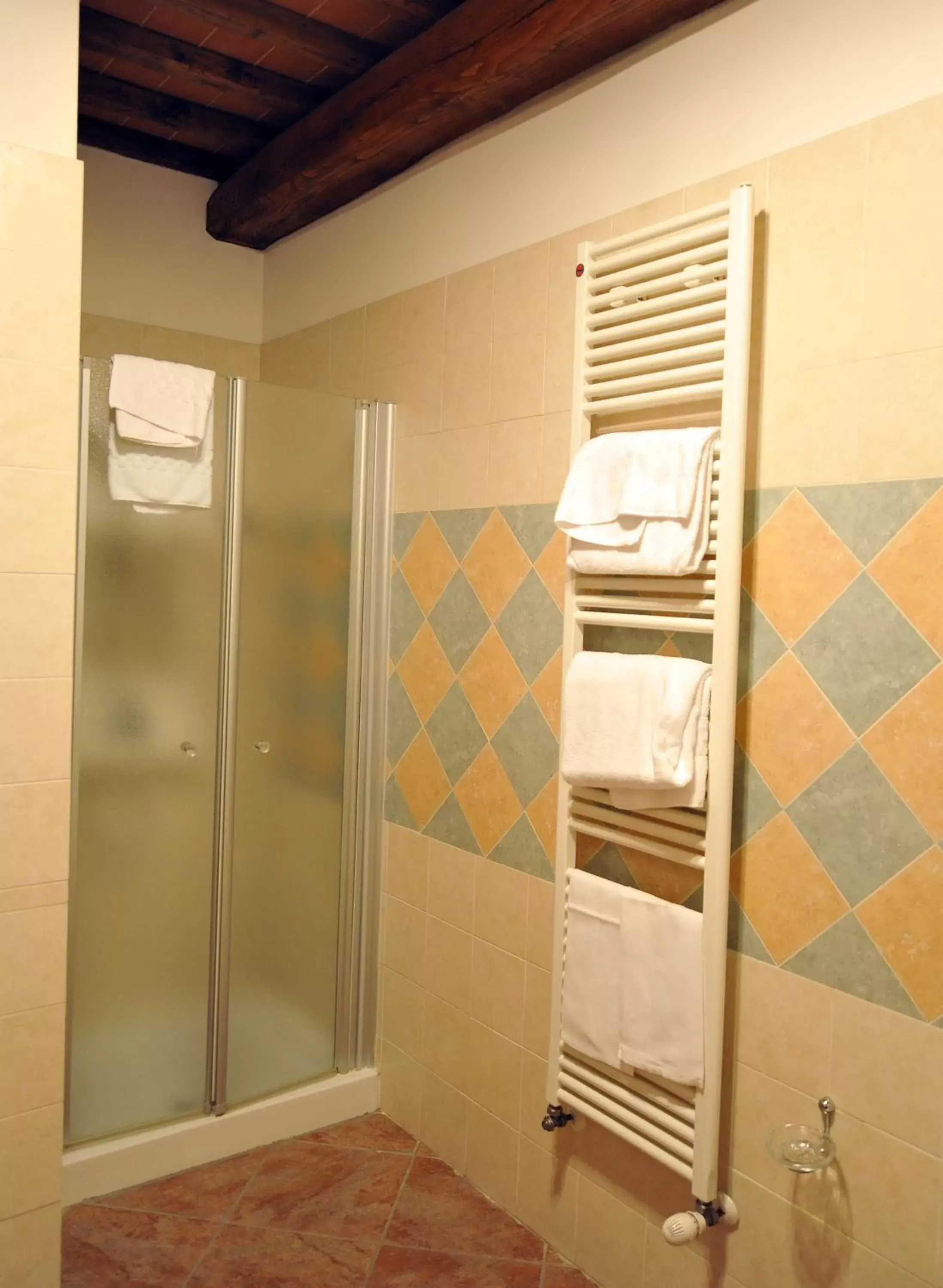 Shower, Bathroom in Albergo La Foresteria
