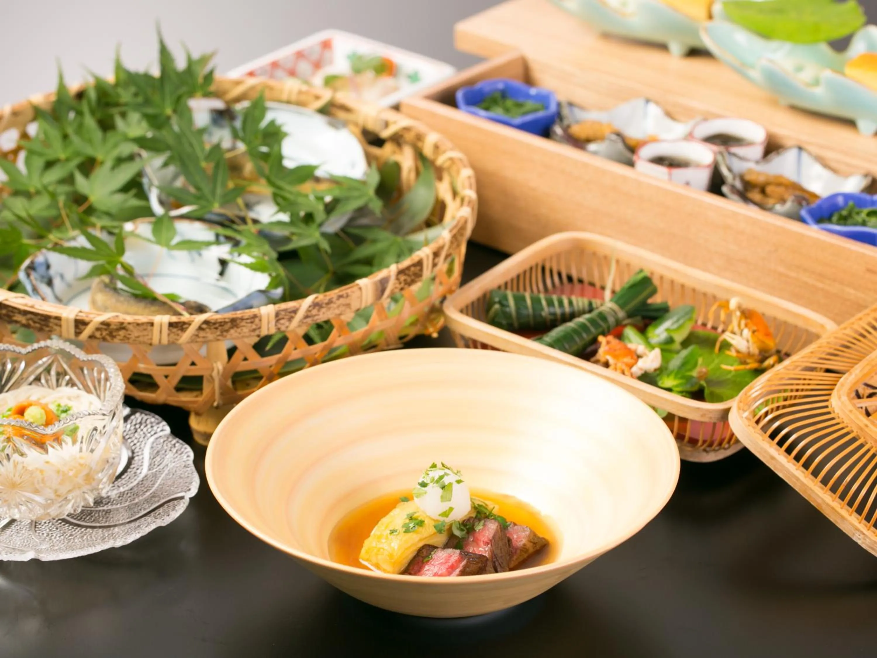 Dinner in Arima Onsen Taketoritei Maruyama