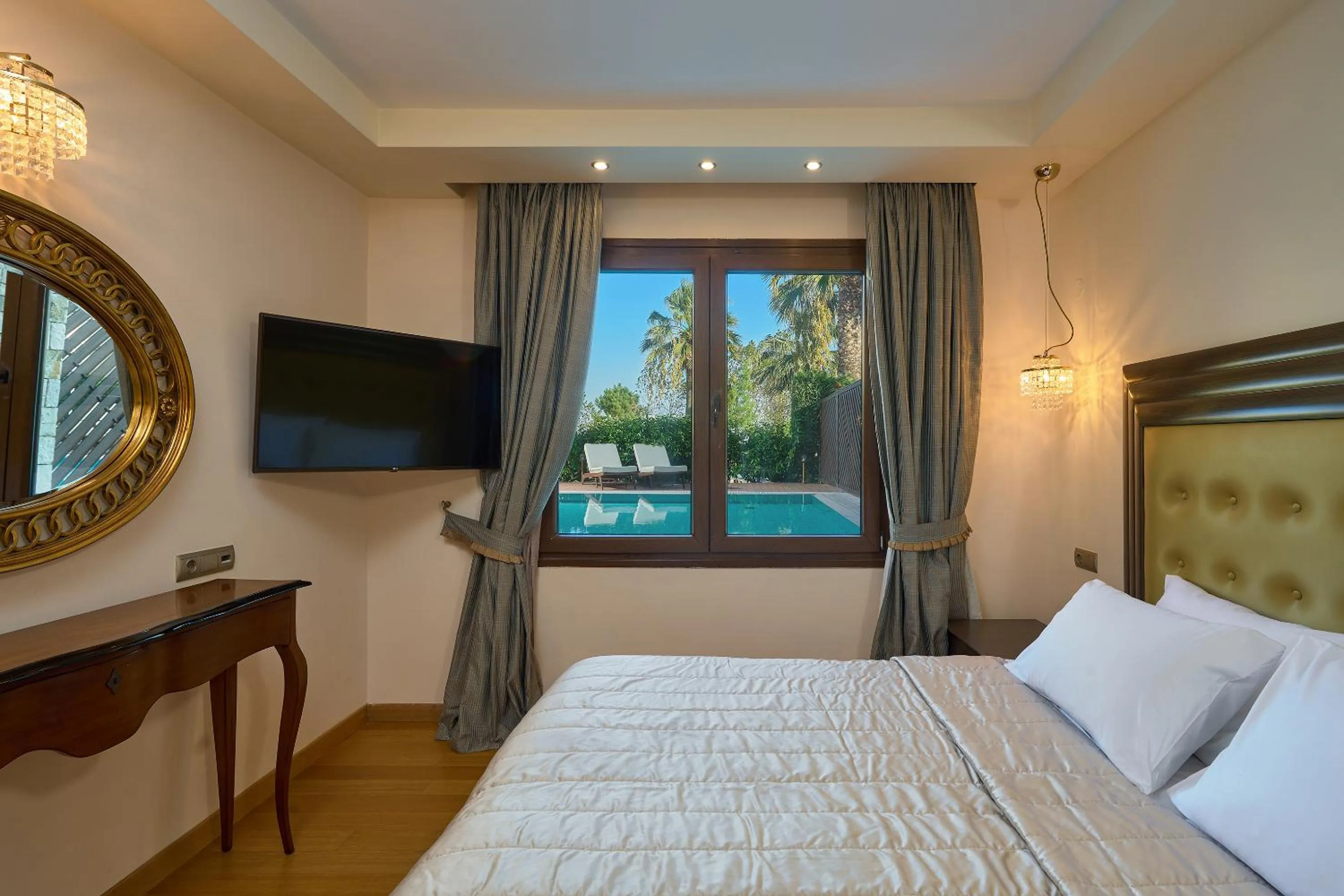 Bed in Mediterranean Village Hotel & Spa