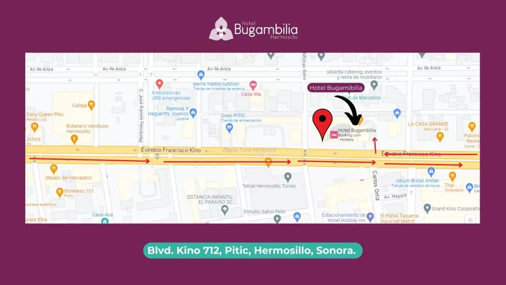 Off site, Floor Plan in Hotel Bugambilia