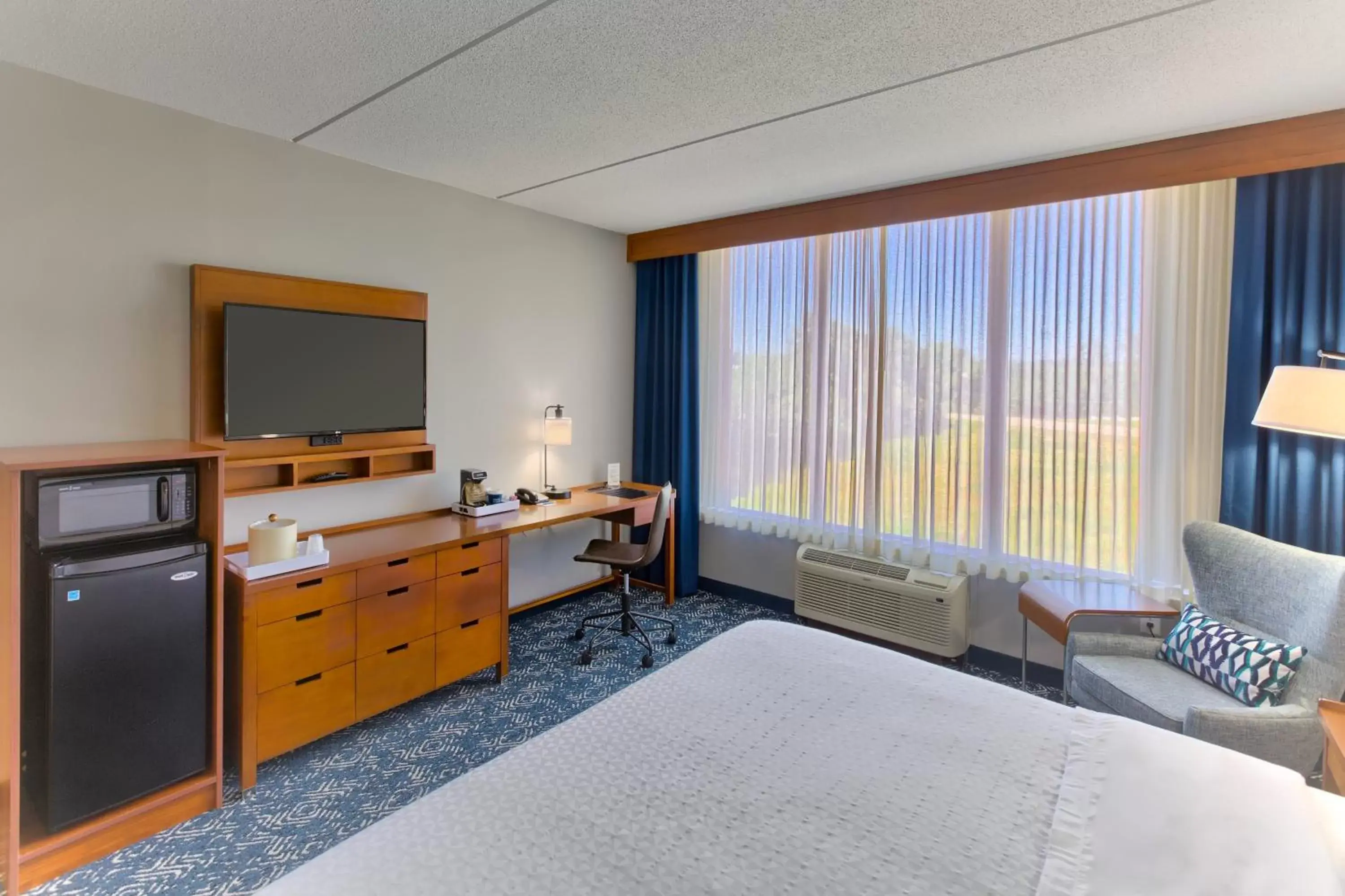 Bed, TV/Entertainment Center in Four Points by Sheraton Raleigh Durham Airport