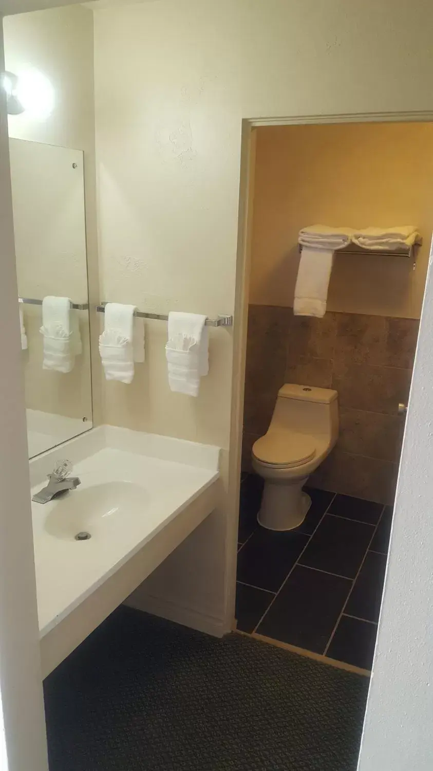 Toilet, Bathroom in Motel Oasis