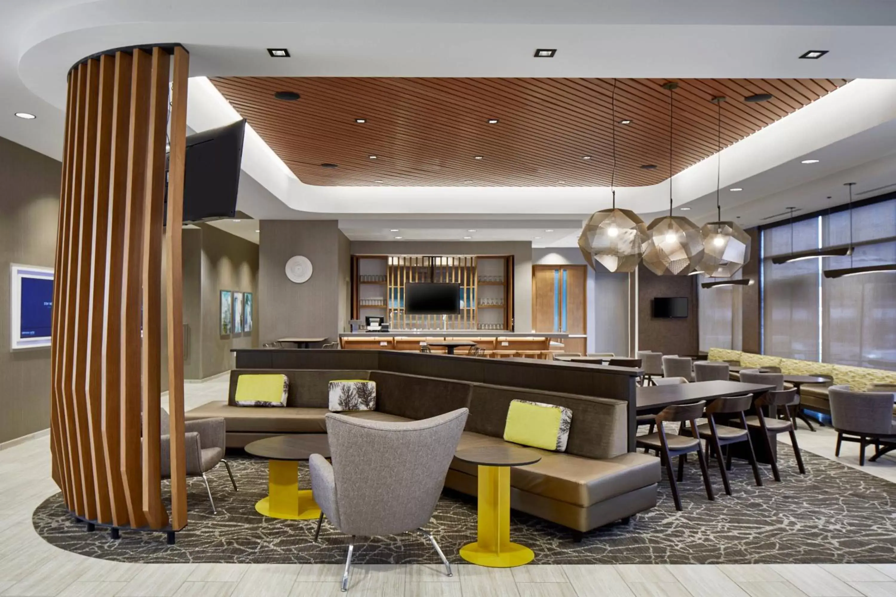 Lobby or reception, Restaurant/Places to Eat in SpringHill Suites by Marriott Columbus Dublin