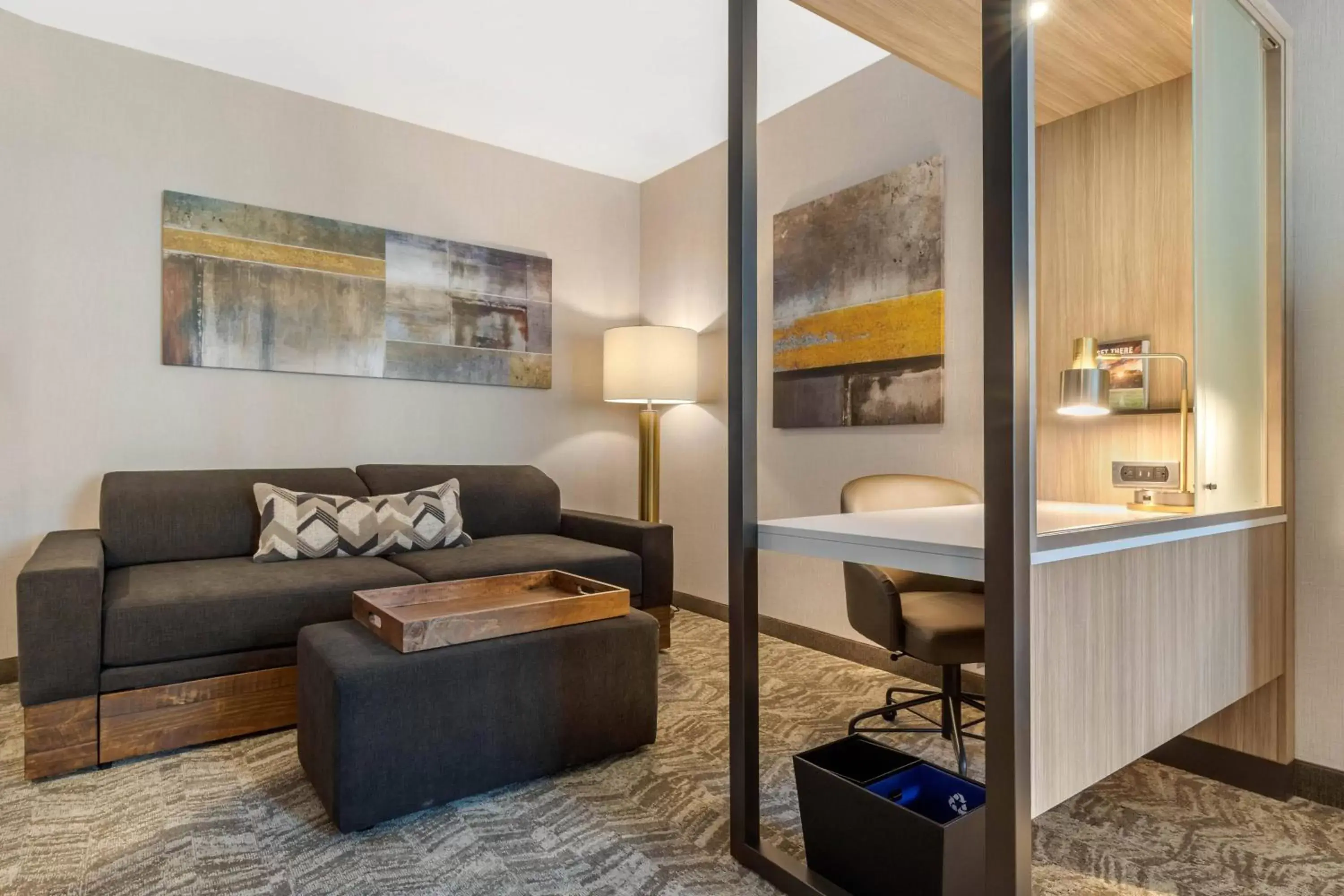 Living room, Seating Area in SpringHill Suites Charlotte Southwest