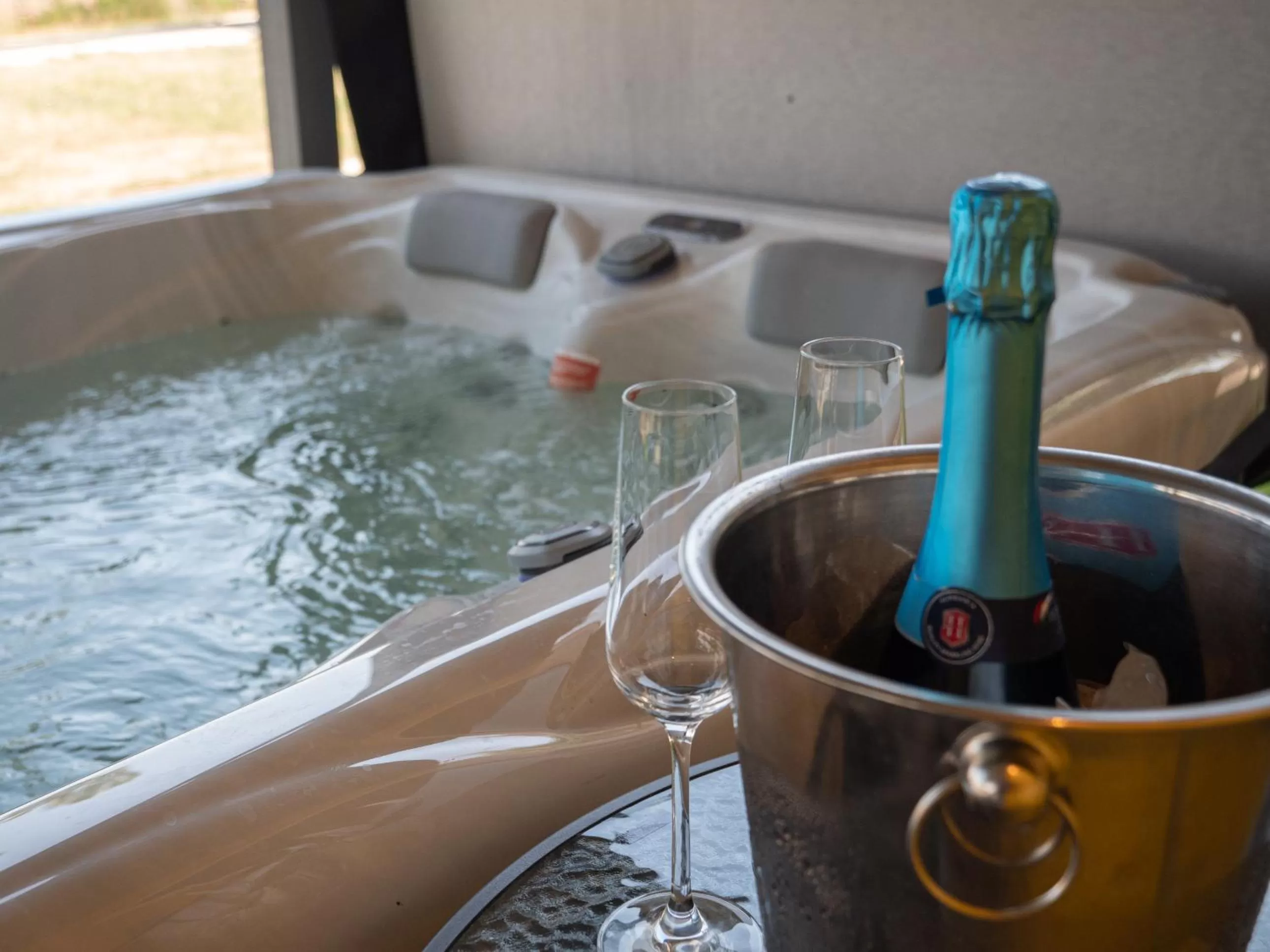 Hot Tub in Tisza-tó Apartmanpark