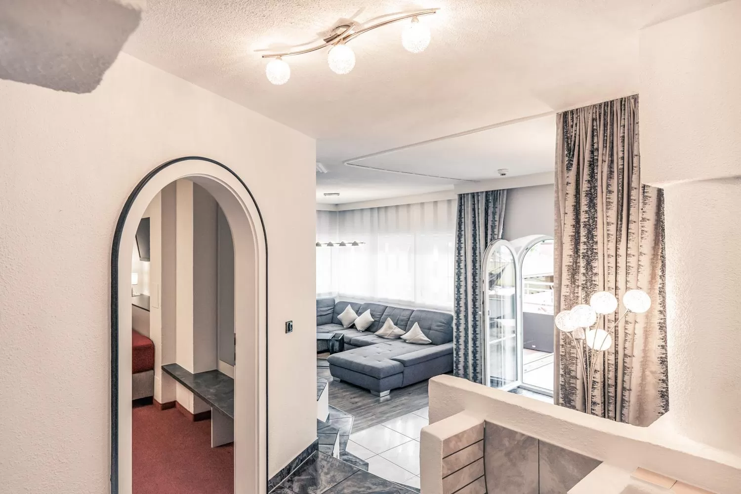 Living room, Bed in Apart Relax