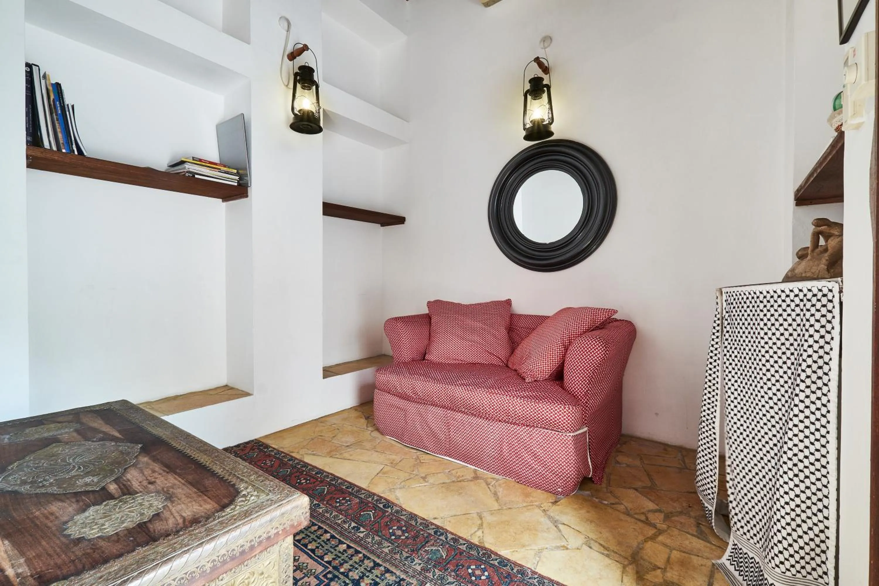 Living room in XVA Art Hotel