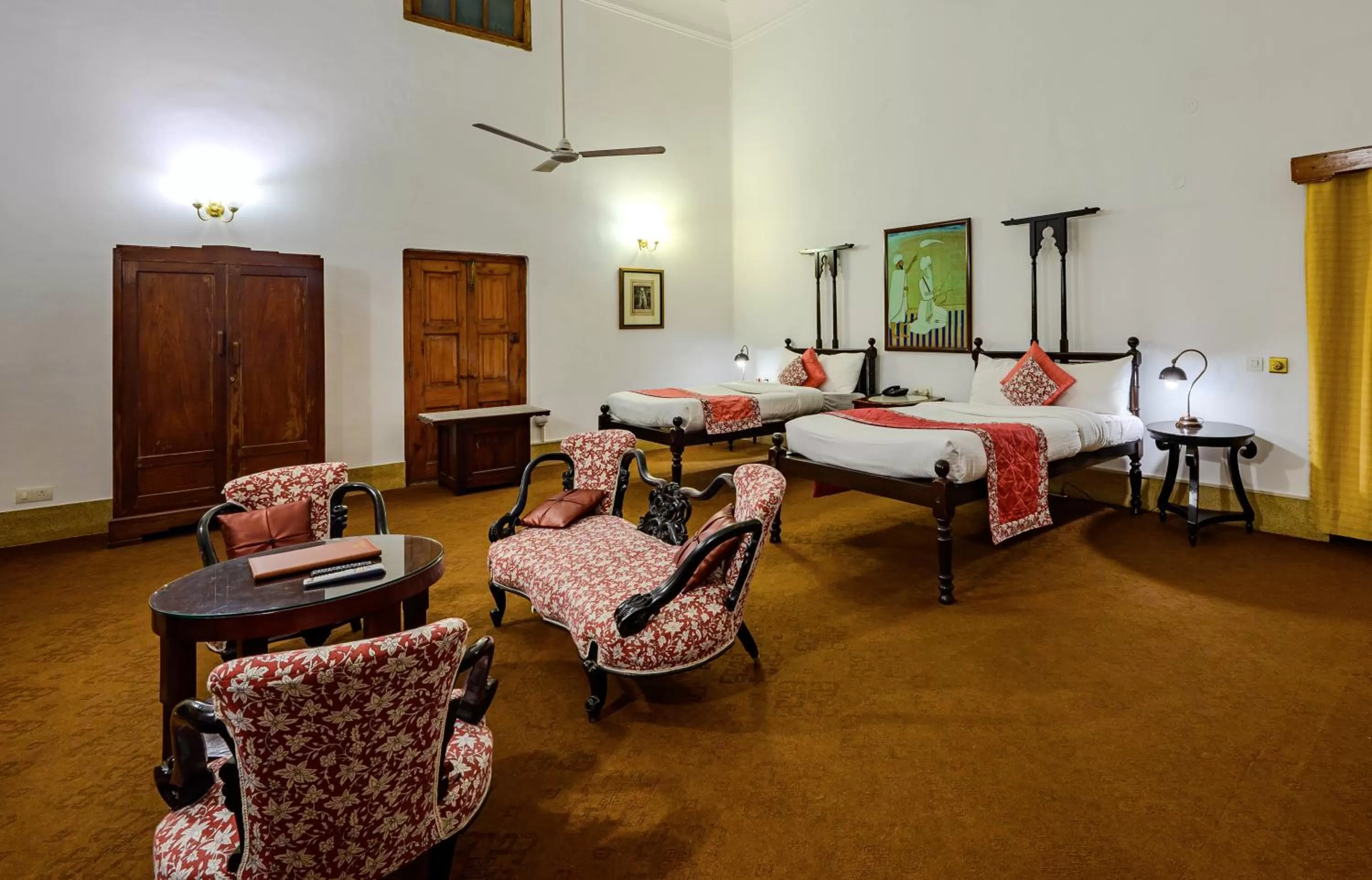 Bed in Neemrana's - Baradari Palace