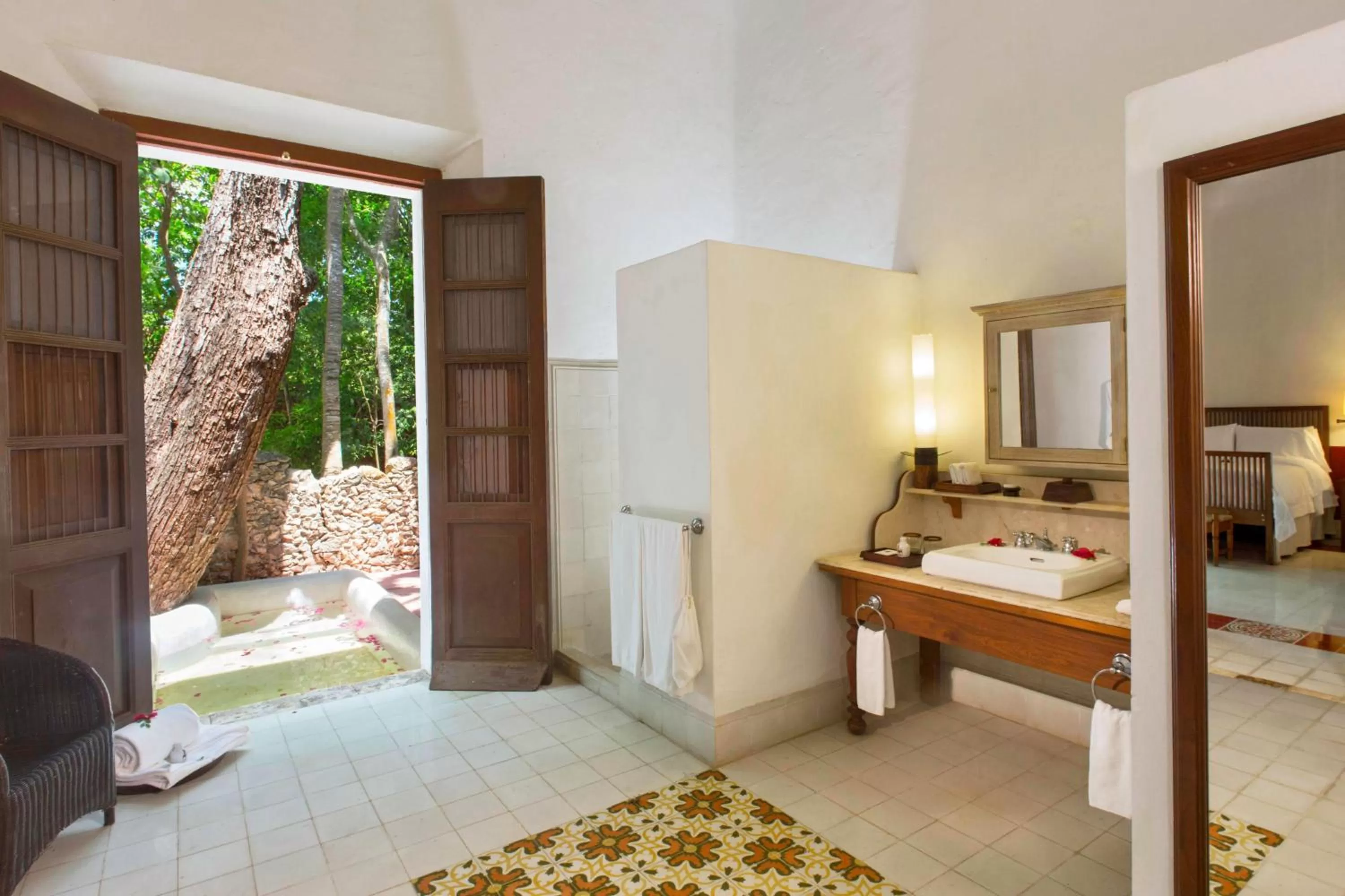 Bathroom in Hacienda Temozon Sur