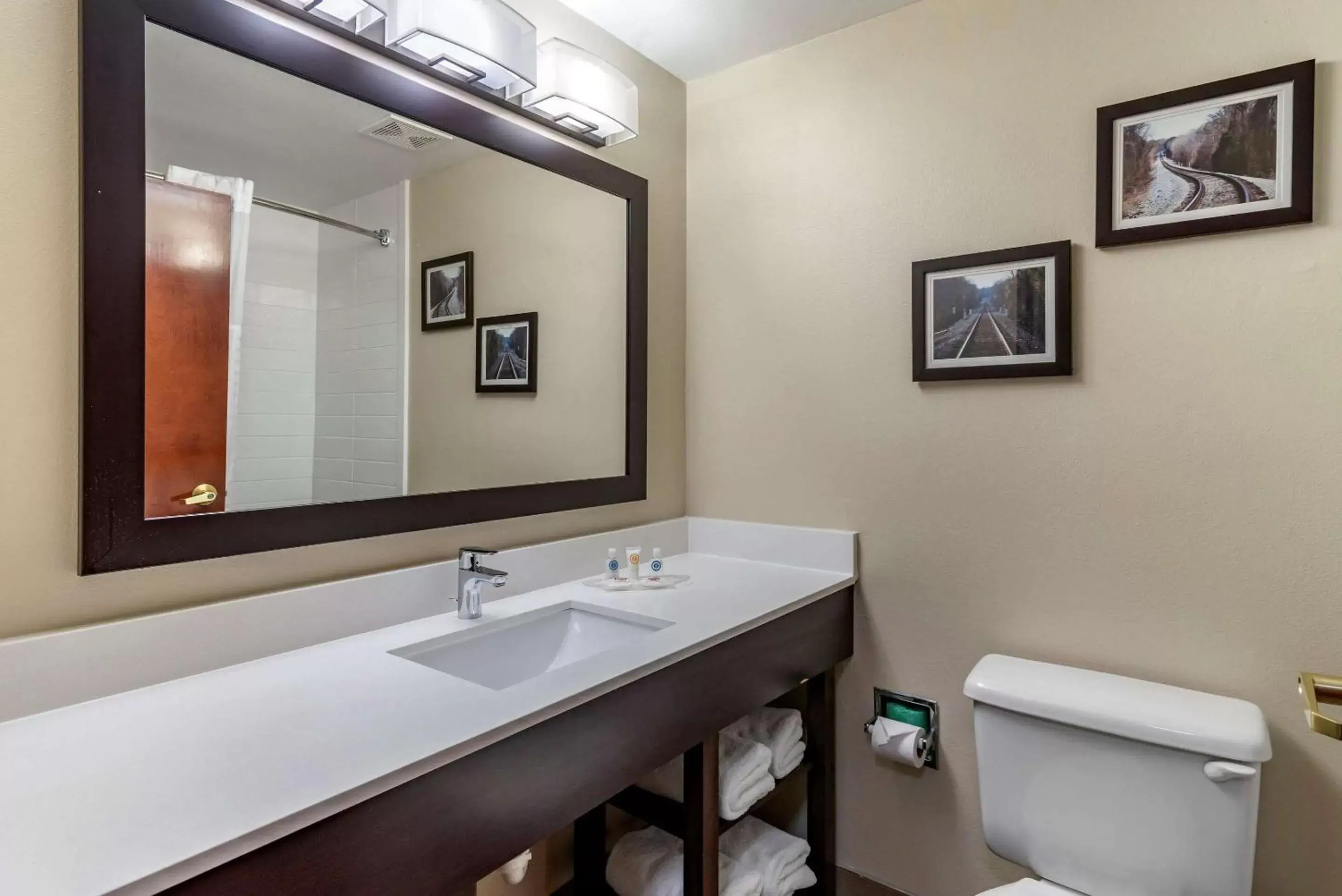 Bathroom in Comfort Suites near Robins Air Force Base