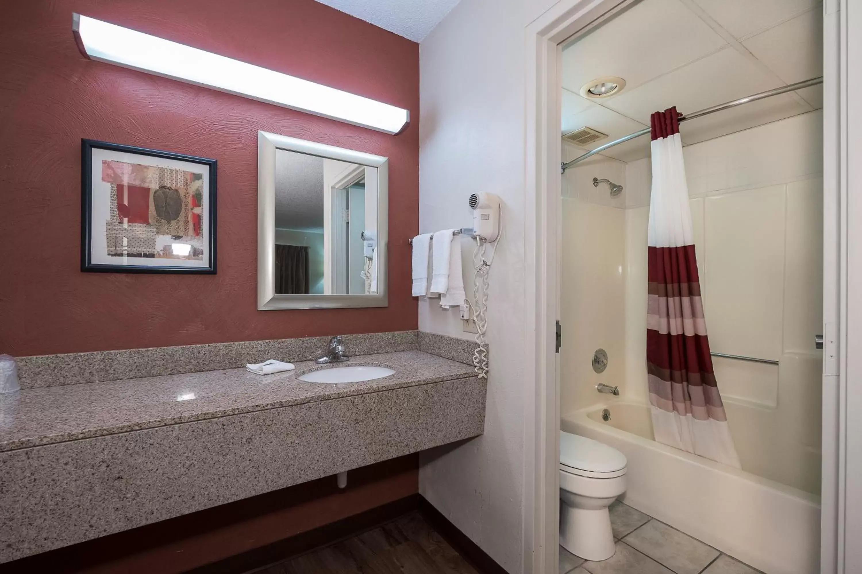 Bathroom in Red Roof Inn & Suites Cleveland - Elyria