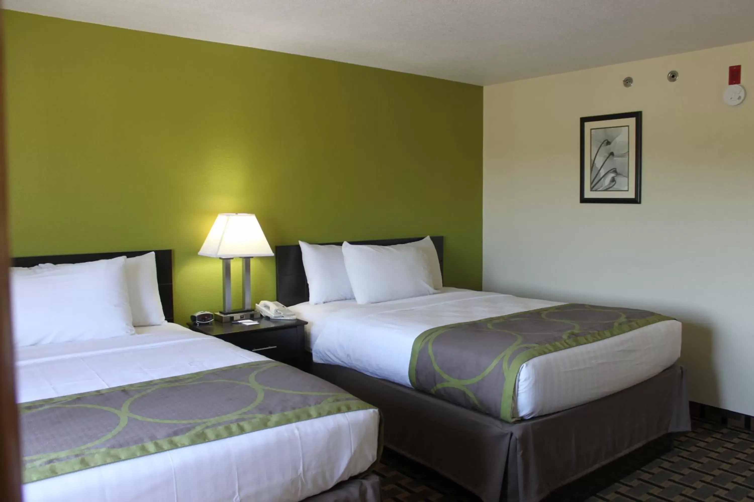 Bed in AmericInn by Wyndham West Burlington