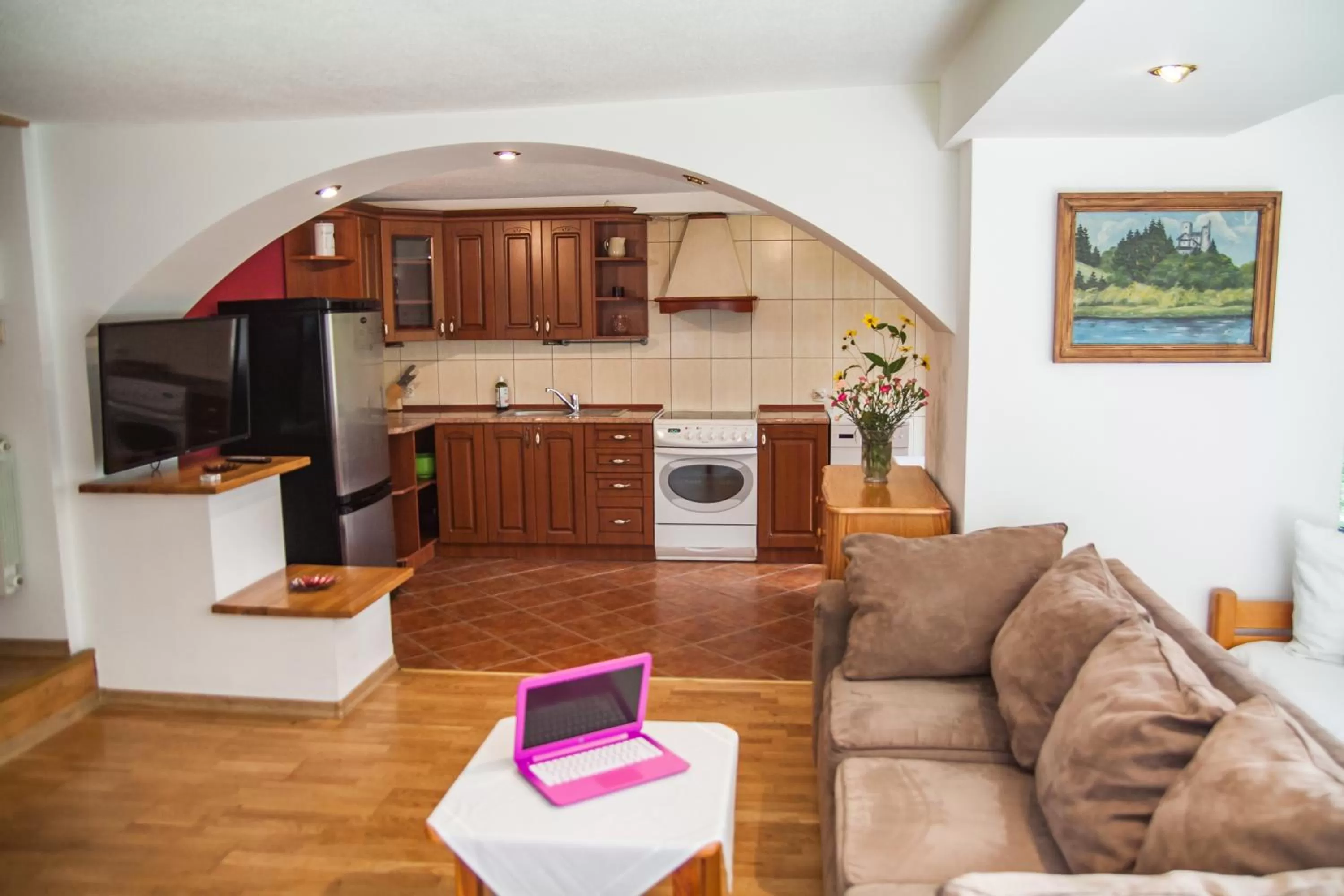 TV and multimedia, Kitchen/Kitchenette in POKOJE GOŚCINNE WILCZNIK 12