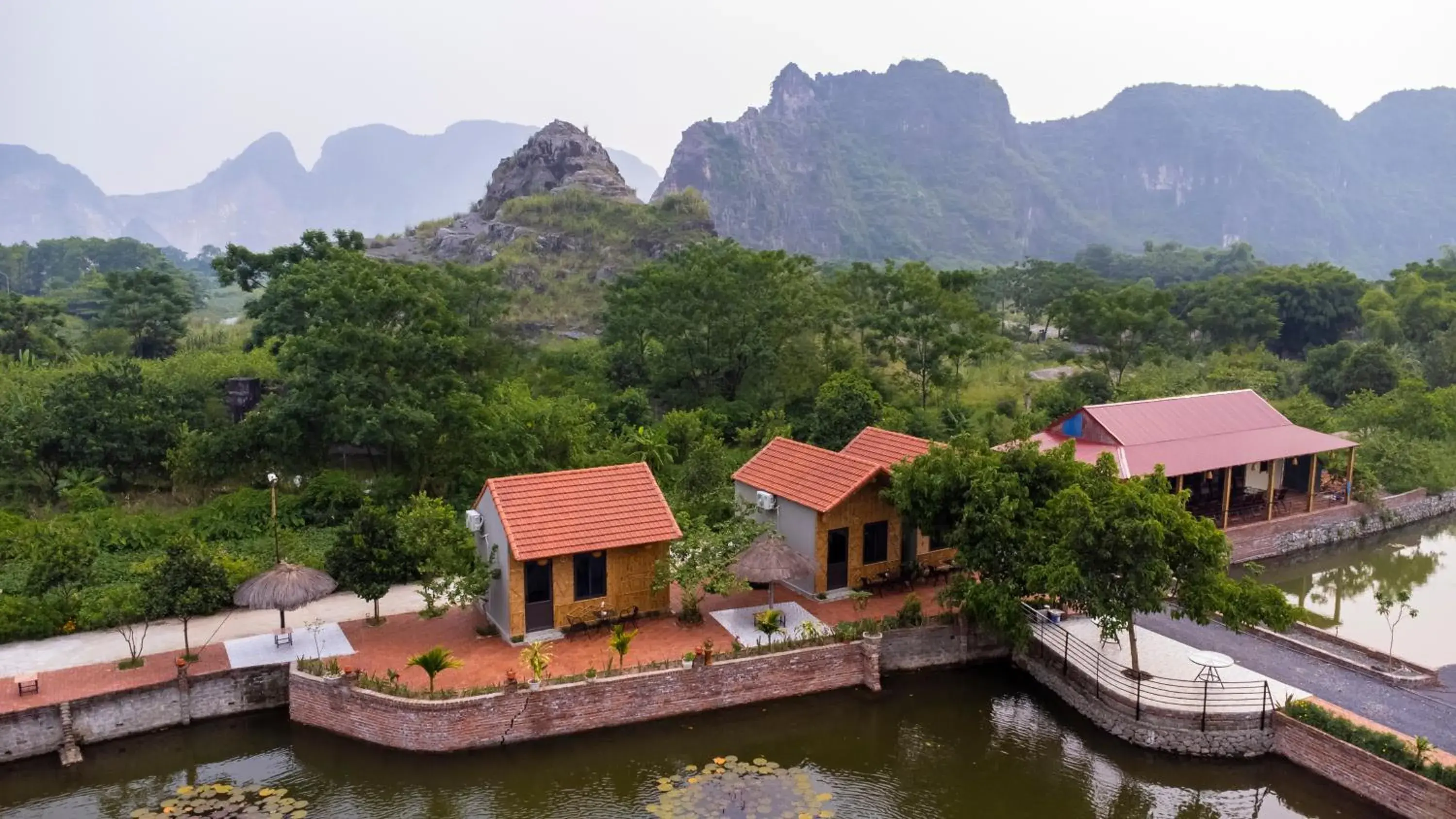 Property building, Bird's-eye View in Tam Coc Cat Luong Homestay