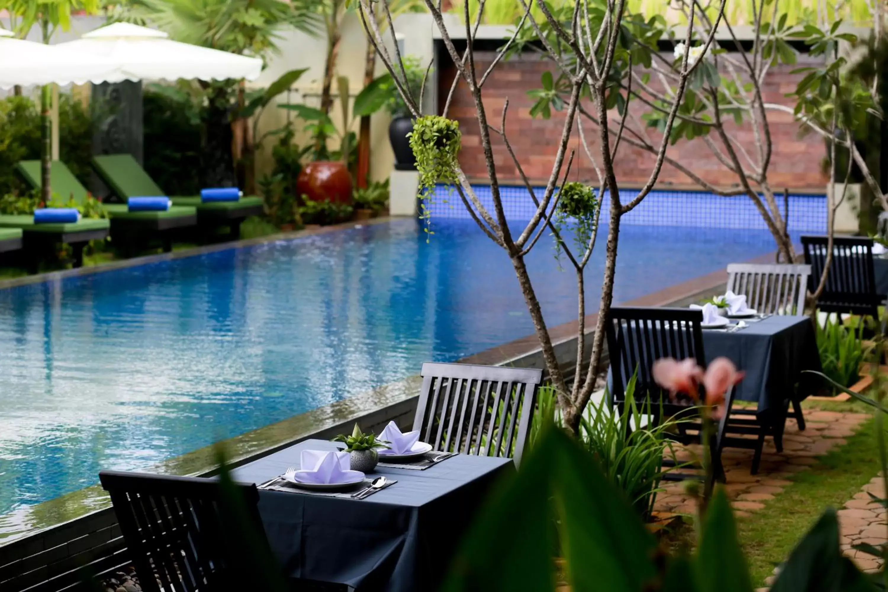 Swimming pool, Restaurant/Places to Eat in Khmer Mansion Boutique Hotel