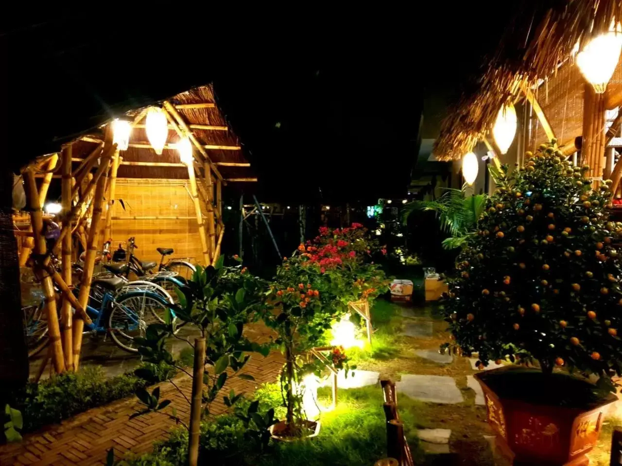 Garden view in Nan House - Tam Coc Garden view in Nan House - Tam Coc