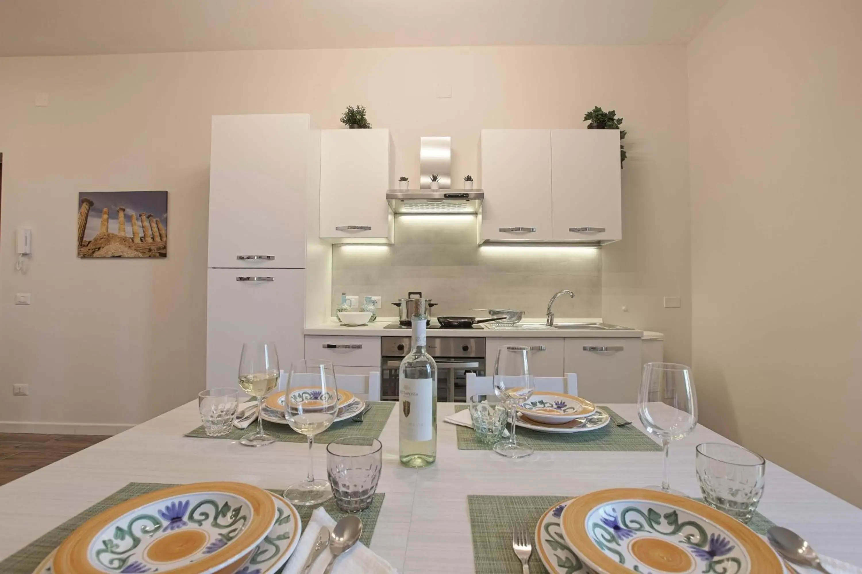 Kitchen or kitchenette in Esseneto Rooms