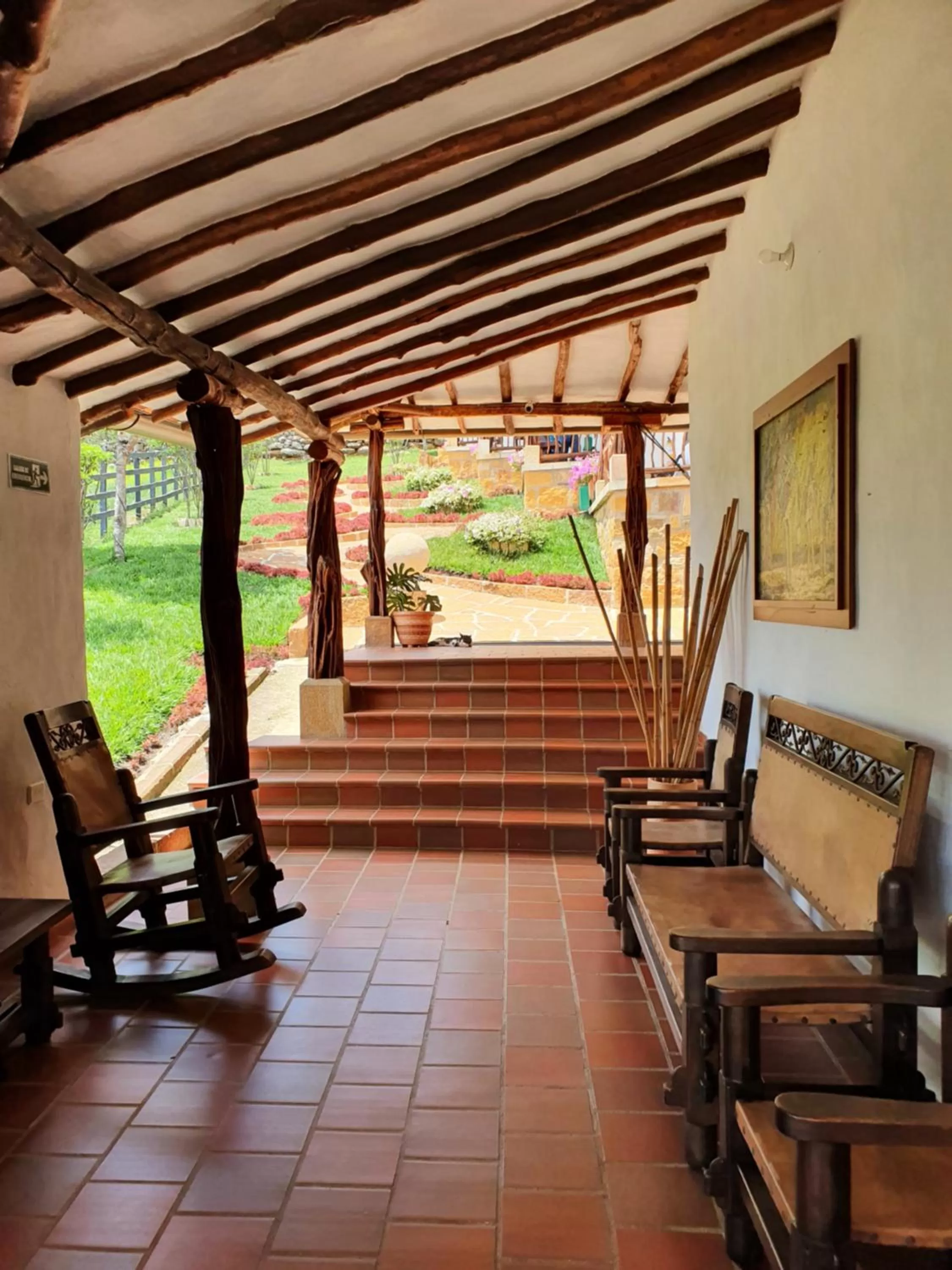 Living room in Hotel Campestre Ataraxia Barichara