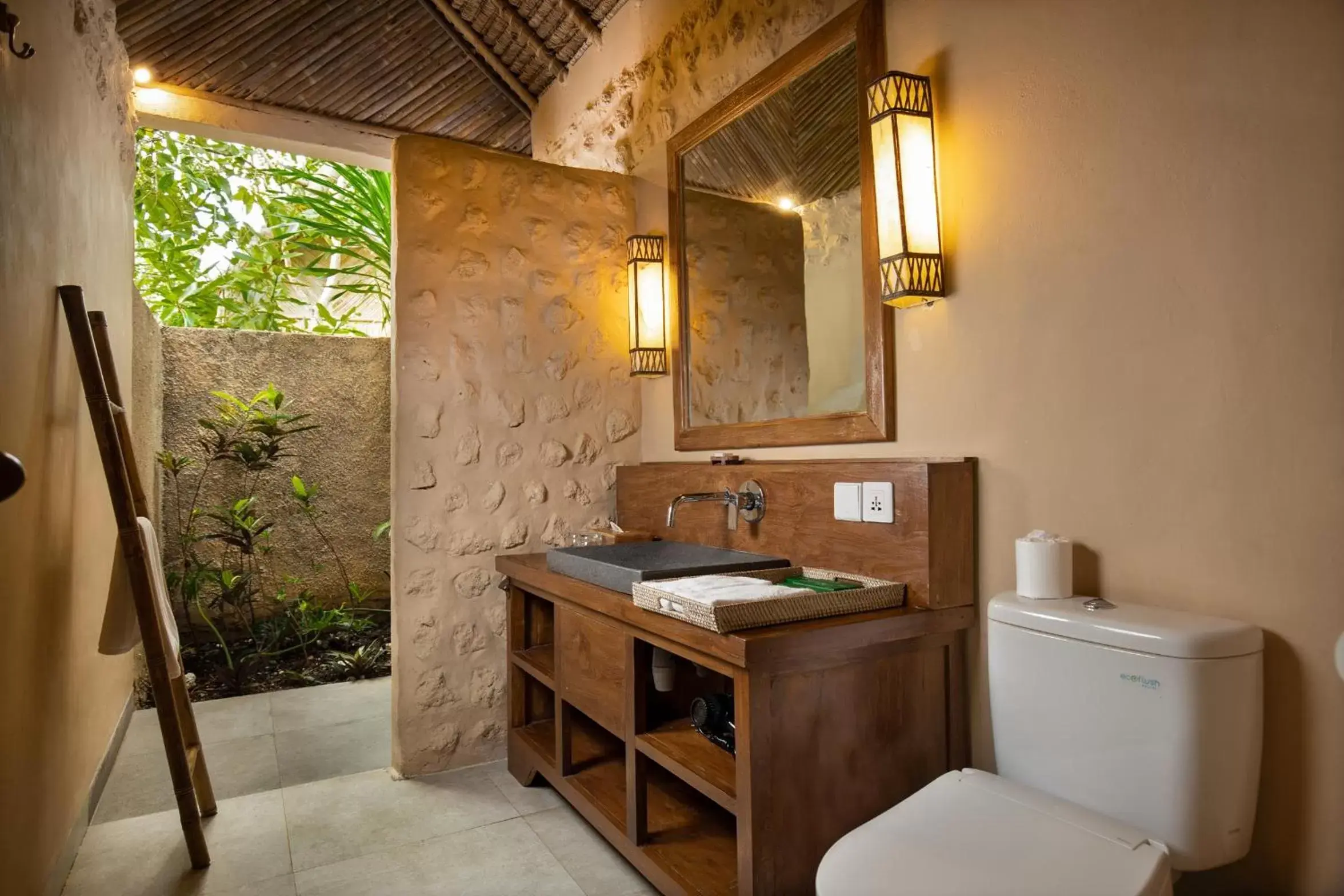 Shower in The Mesare Eco Resort