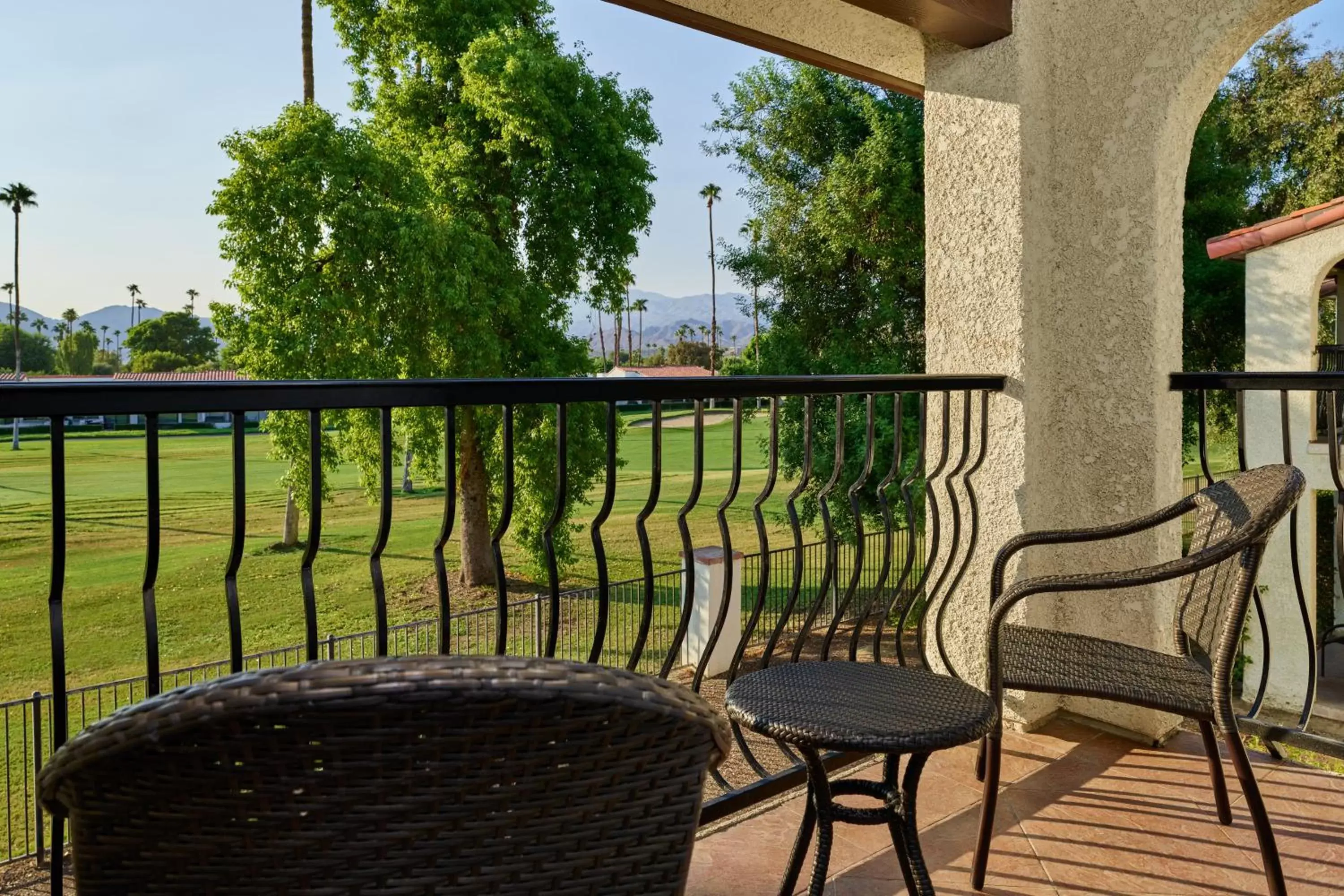 Property building, Balcony/Terrace in Omni Rancho Las Palmas Resort & Spa