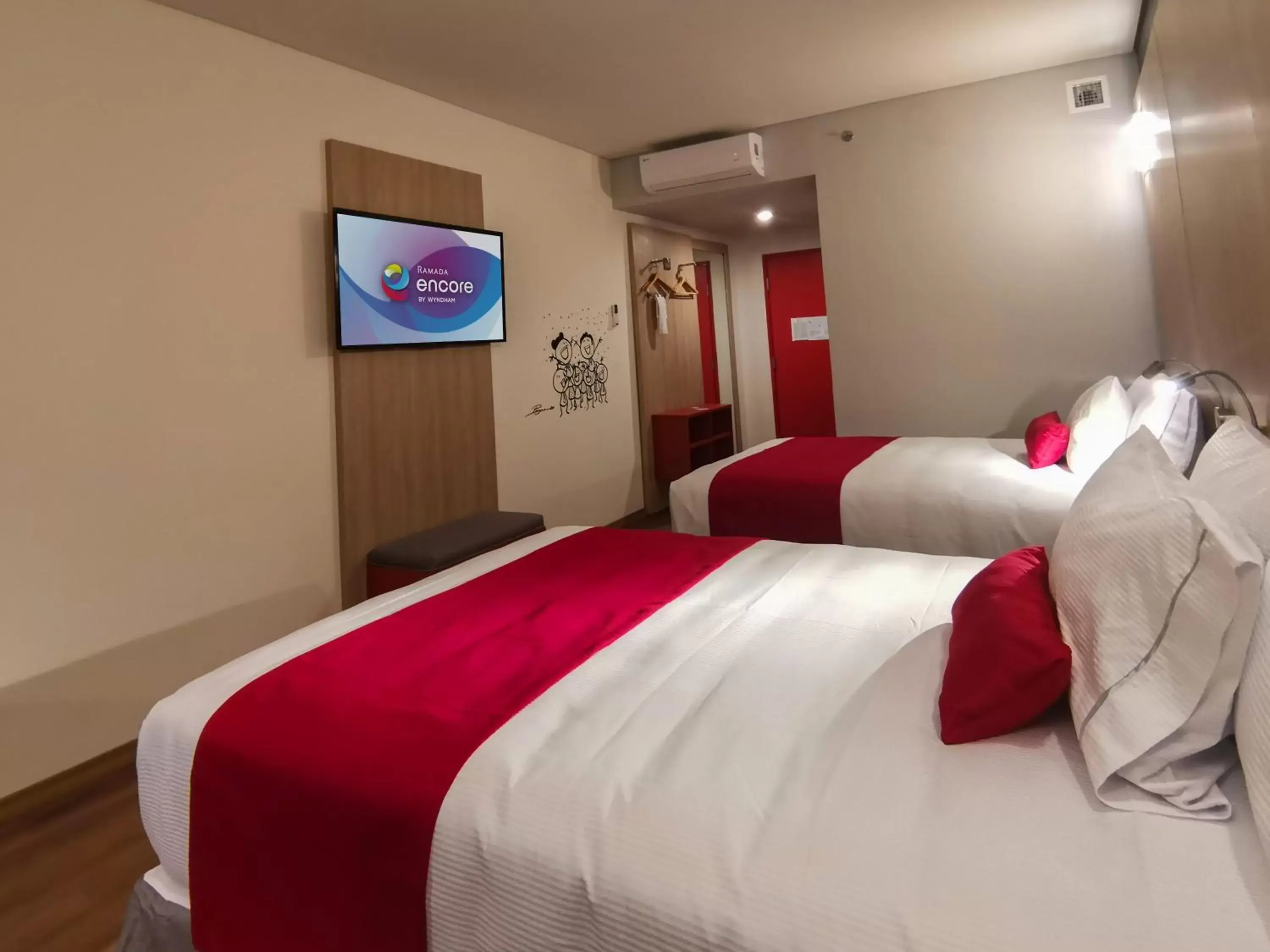 Bed in Ramada Encore by Wyndham Monterrey Apodaca Zona Aeropuerto Bed in Ramada Encore by Wyndham Monterrey Apodaca Zona Aeropuerto