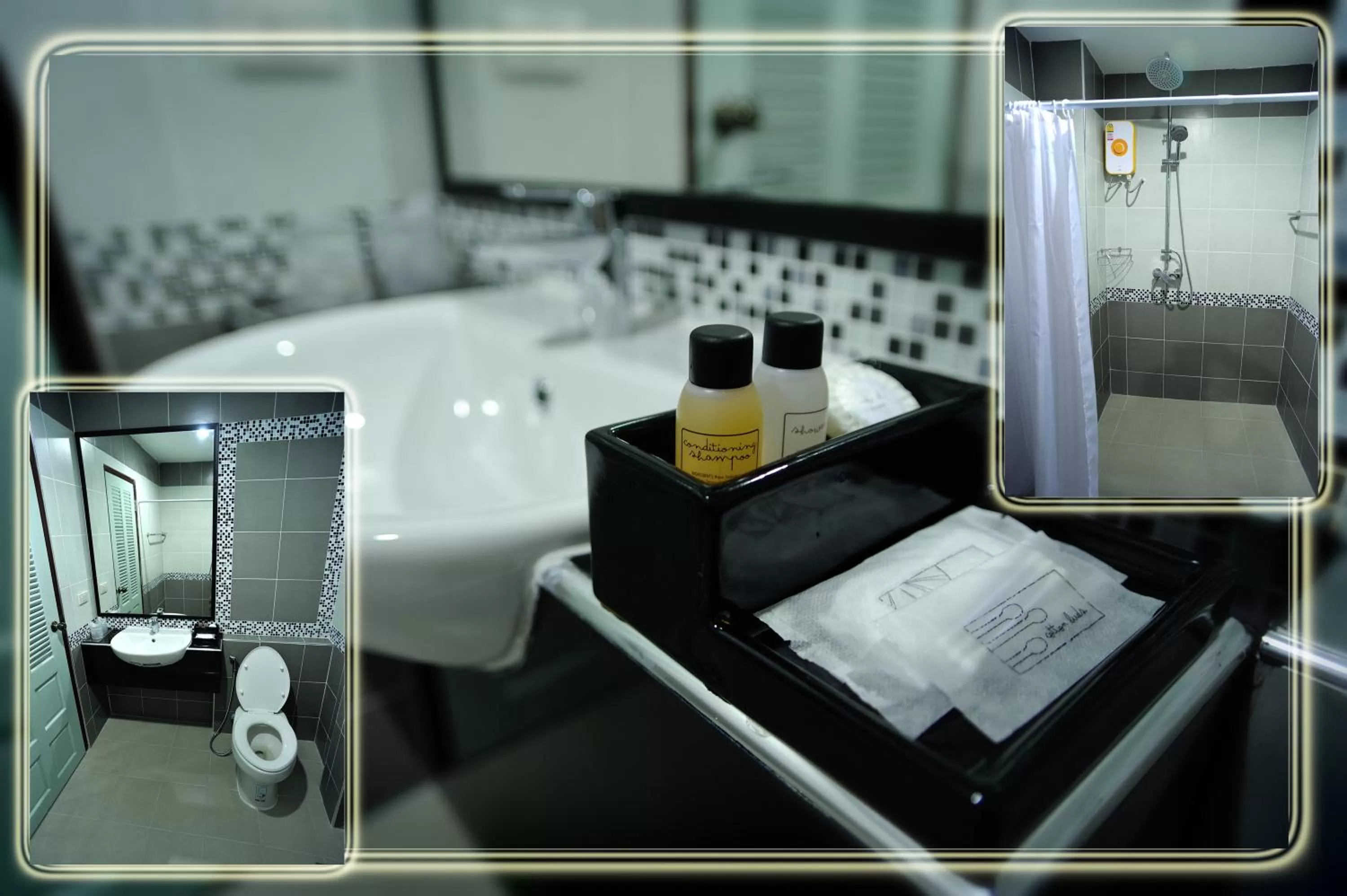 Bathroom, Bed in Suppamitr Villa Hotel