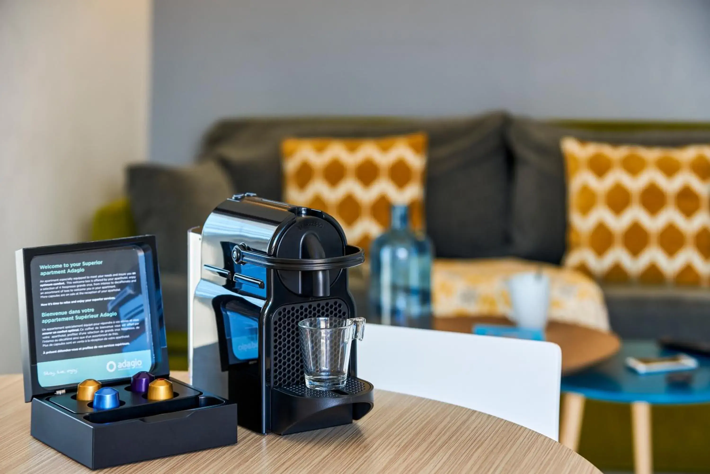 Coffee/tea facilities in Aparthotel Adagio Access Nice Magnan