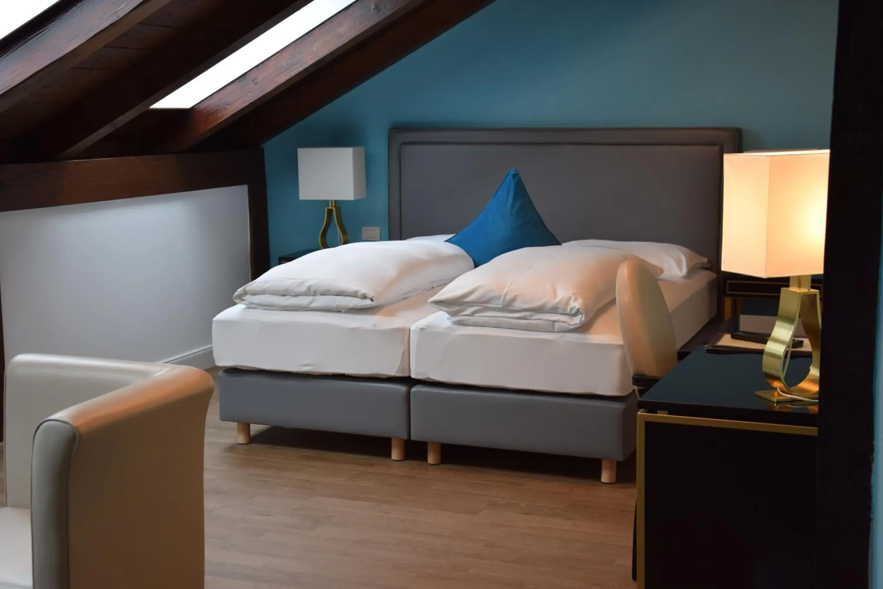 Bed in Atel Hotel Lasserhof