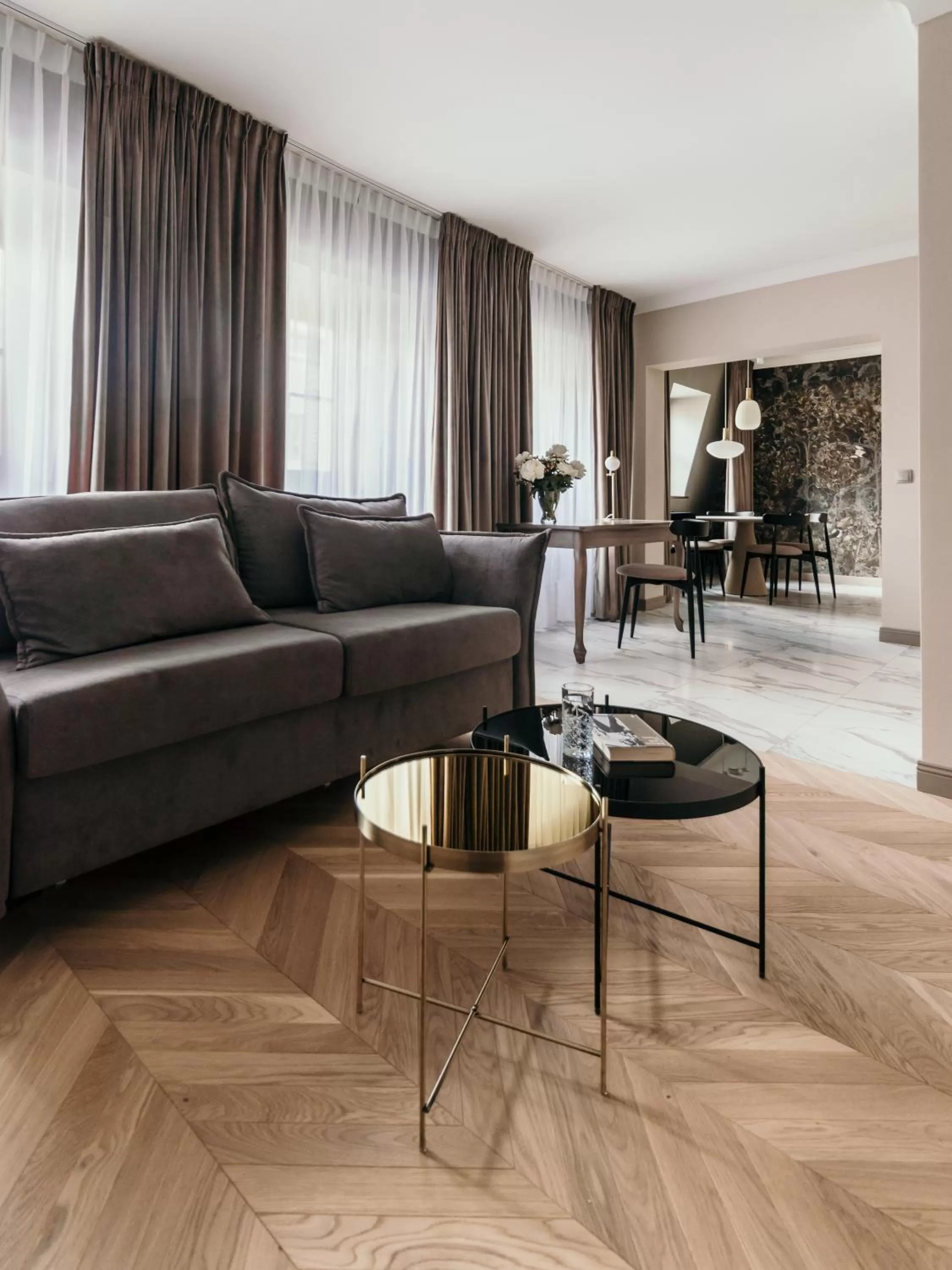 Seating area in Apartamenty Małe Garbary