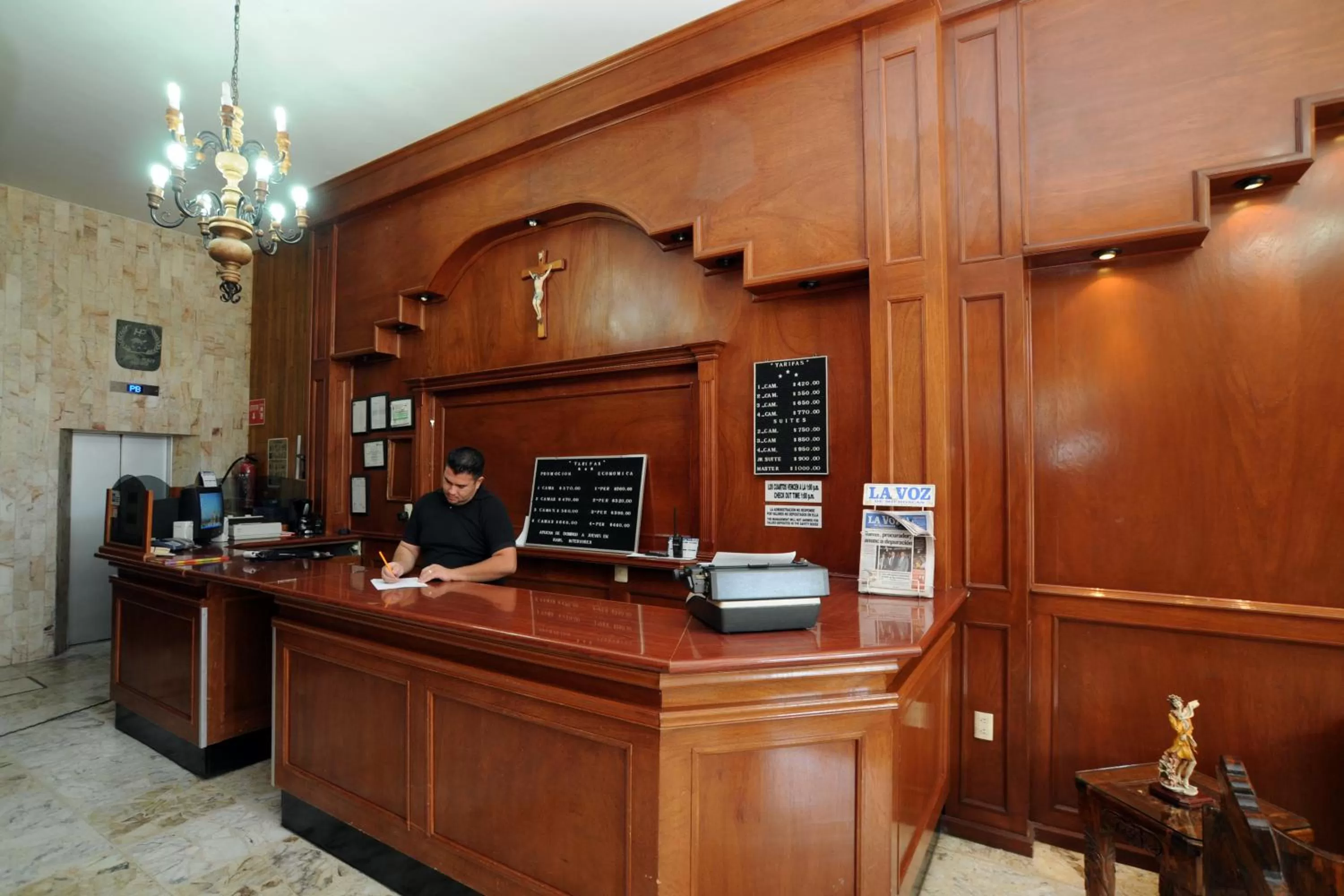 Lobby or reception in Hotel Plaza Sahuayo