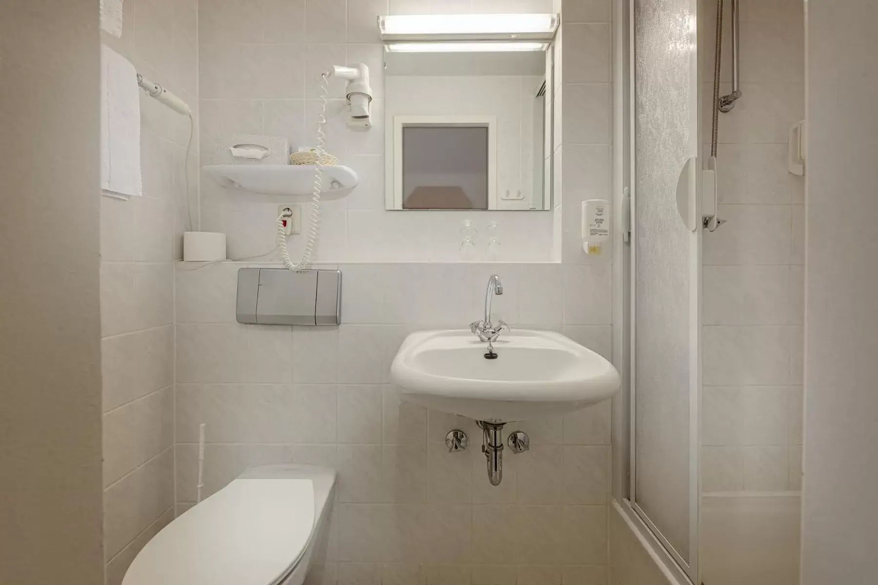 Shower, Bathroom in Hotel Horizont GmbH