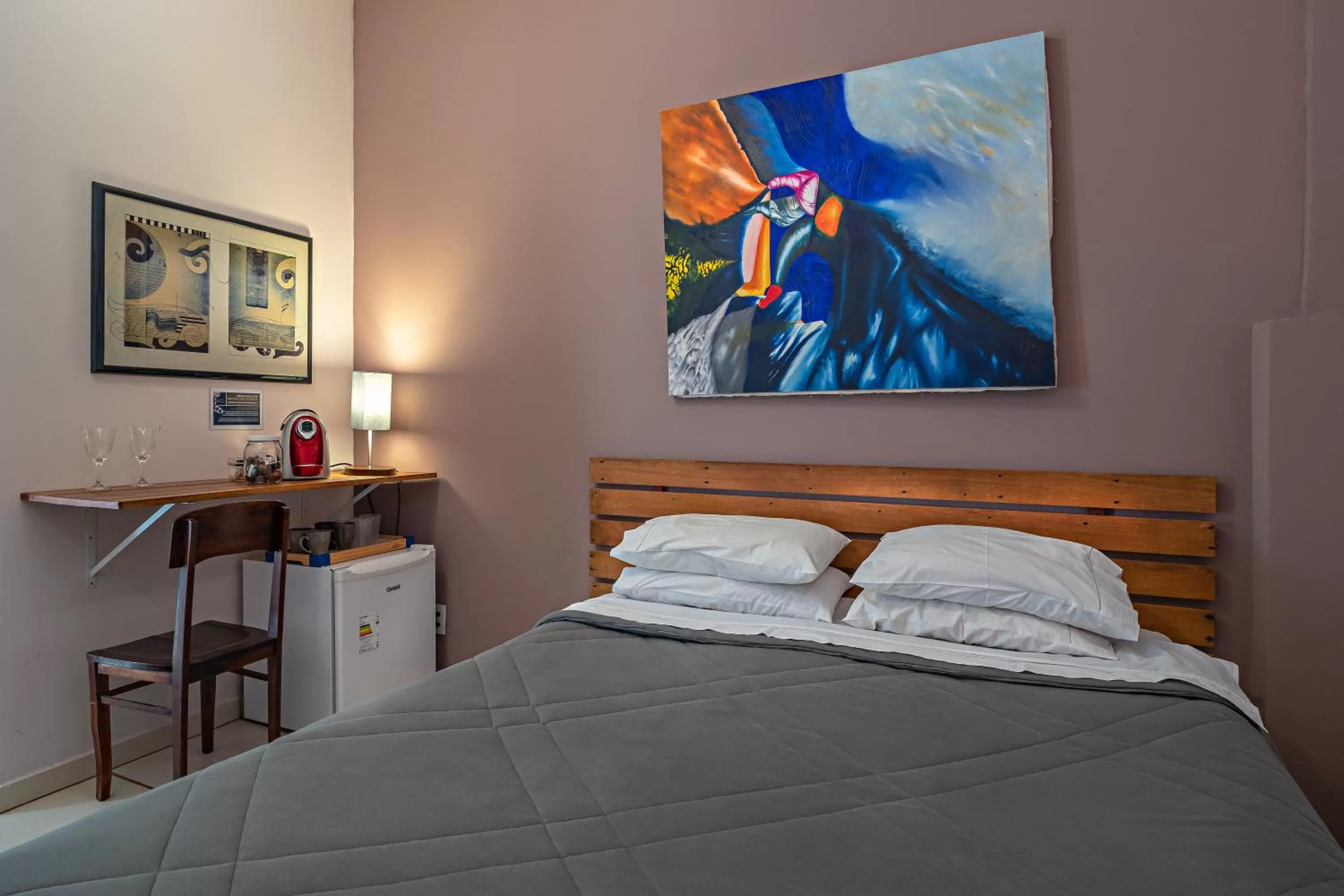 Bed in Suítes no Quintal