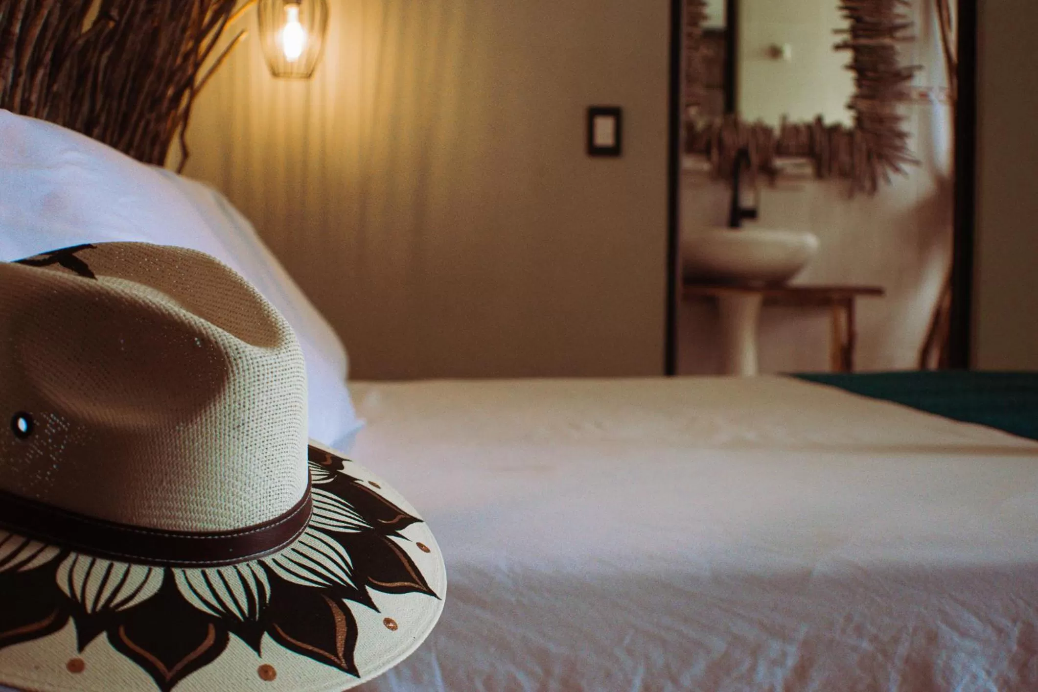 Bed in LA TULUMEÑA Boutique Hotel