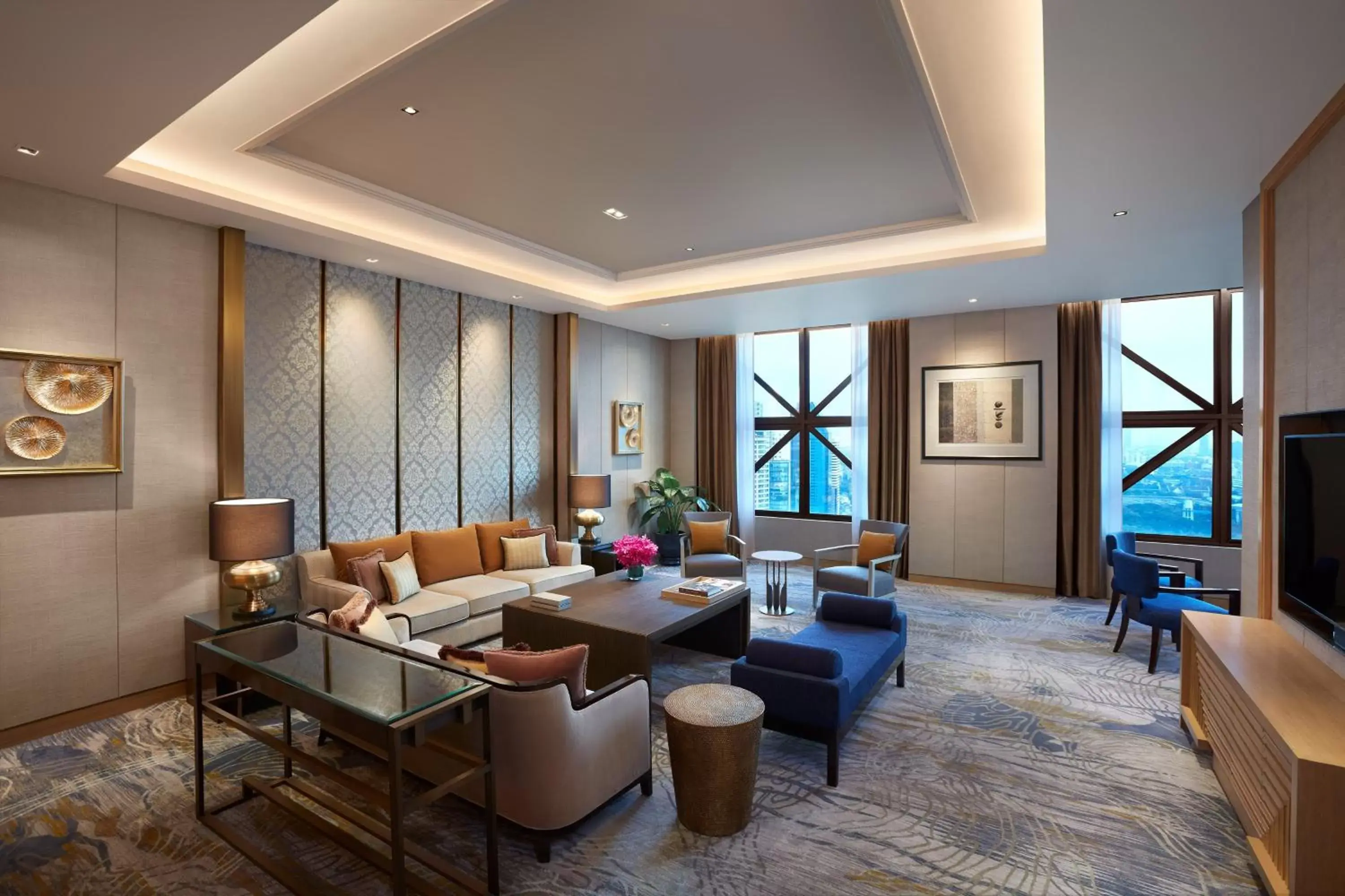 Living room, Seating Area in Sheraton Grande Sukhumvit, a Luxury Collection Hotel, Bangkok