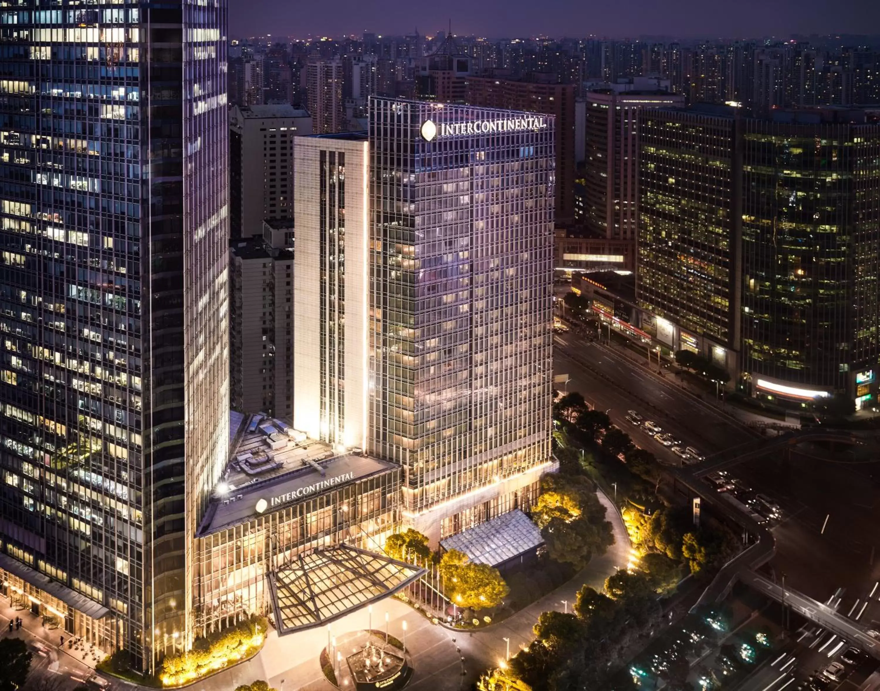 Property building, Bird's-eye View in InterContinental Shanghai Jing' An, an IHG Hotel