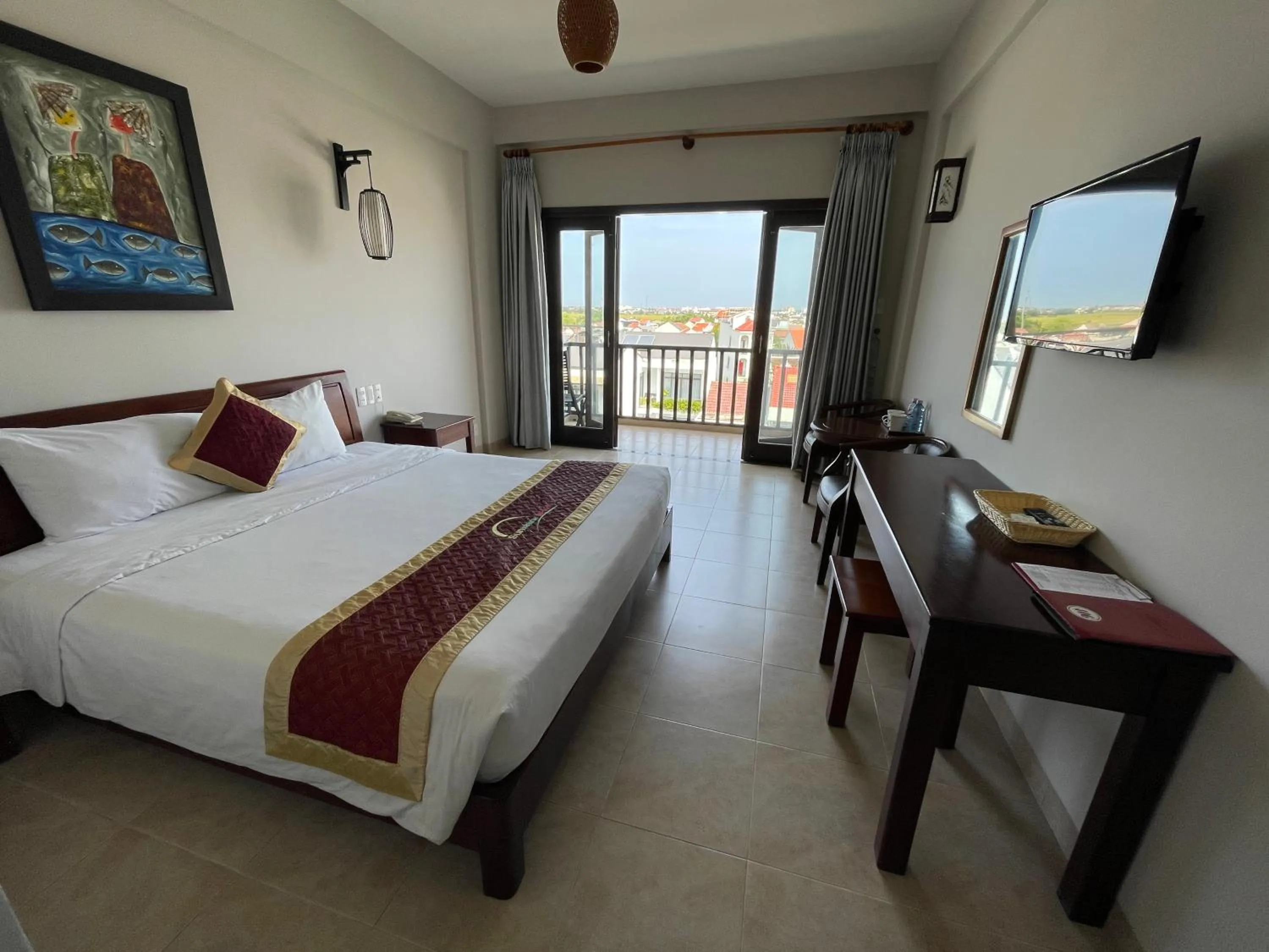 Bed in Sunshine Hoian Hotel