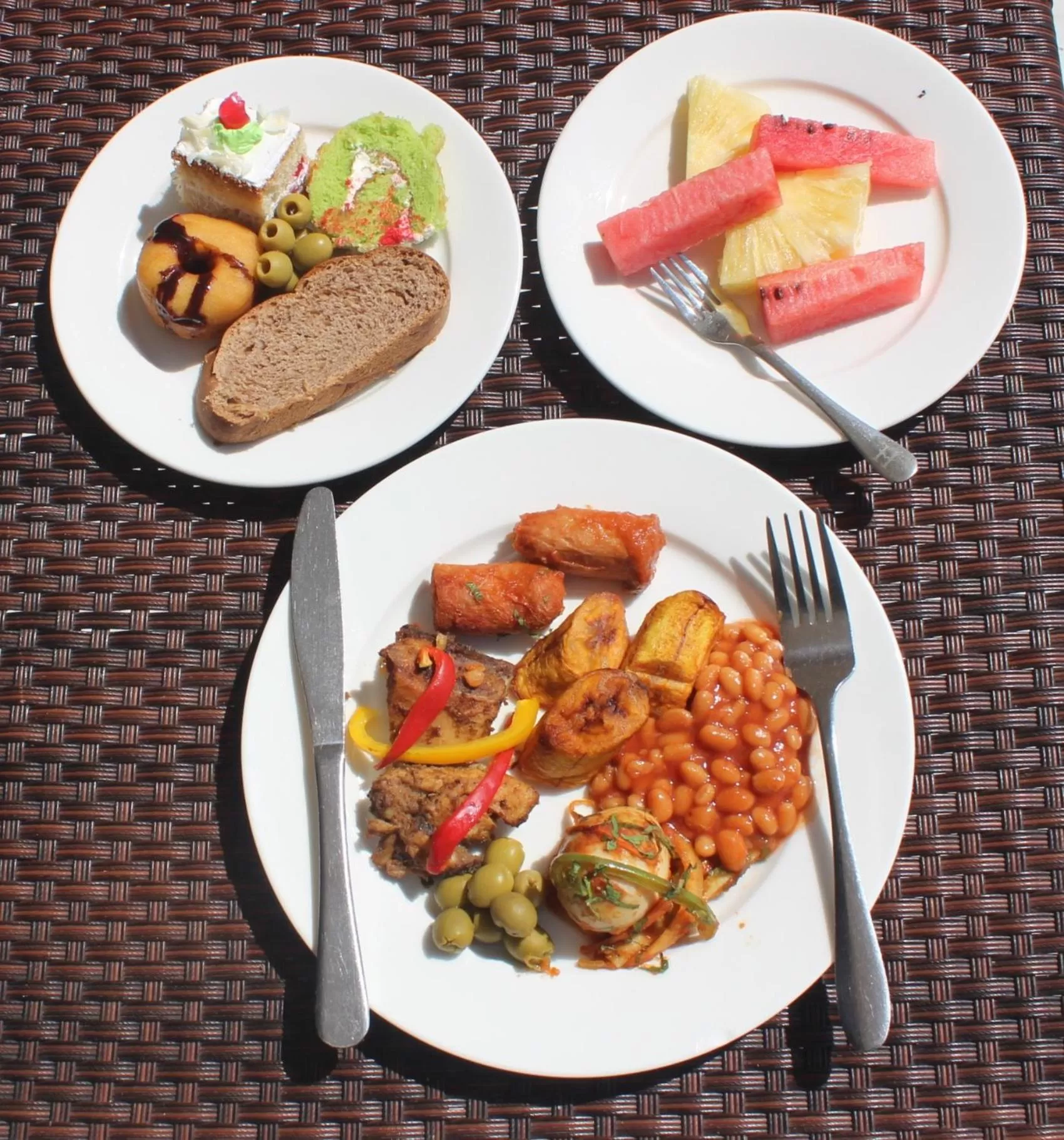 Continental breakfast in Hotel Horizon Entebbe