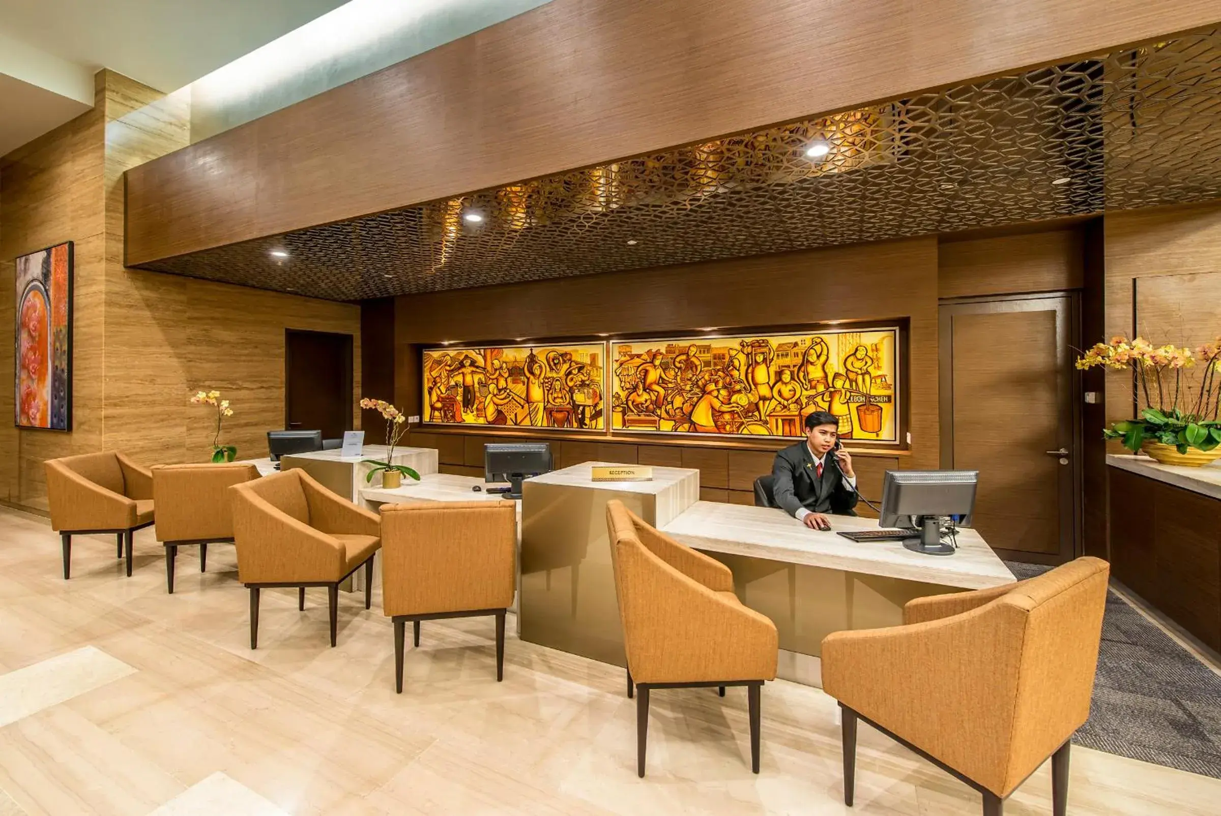 Lobby or reception, Restaurant/Places to Eat in Ascott Sentral Kuala Lumpur