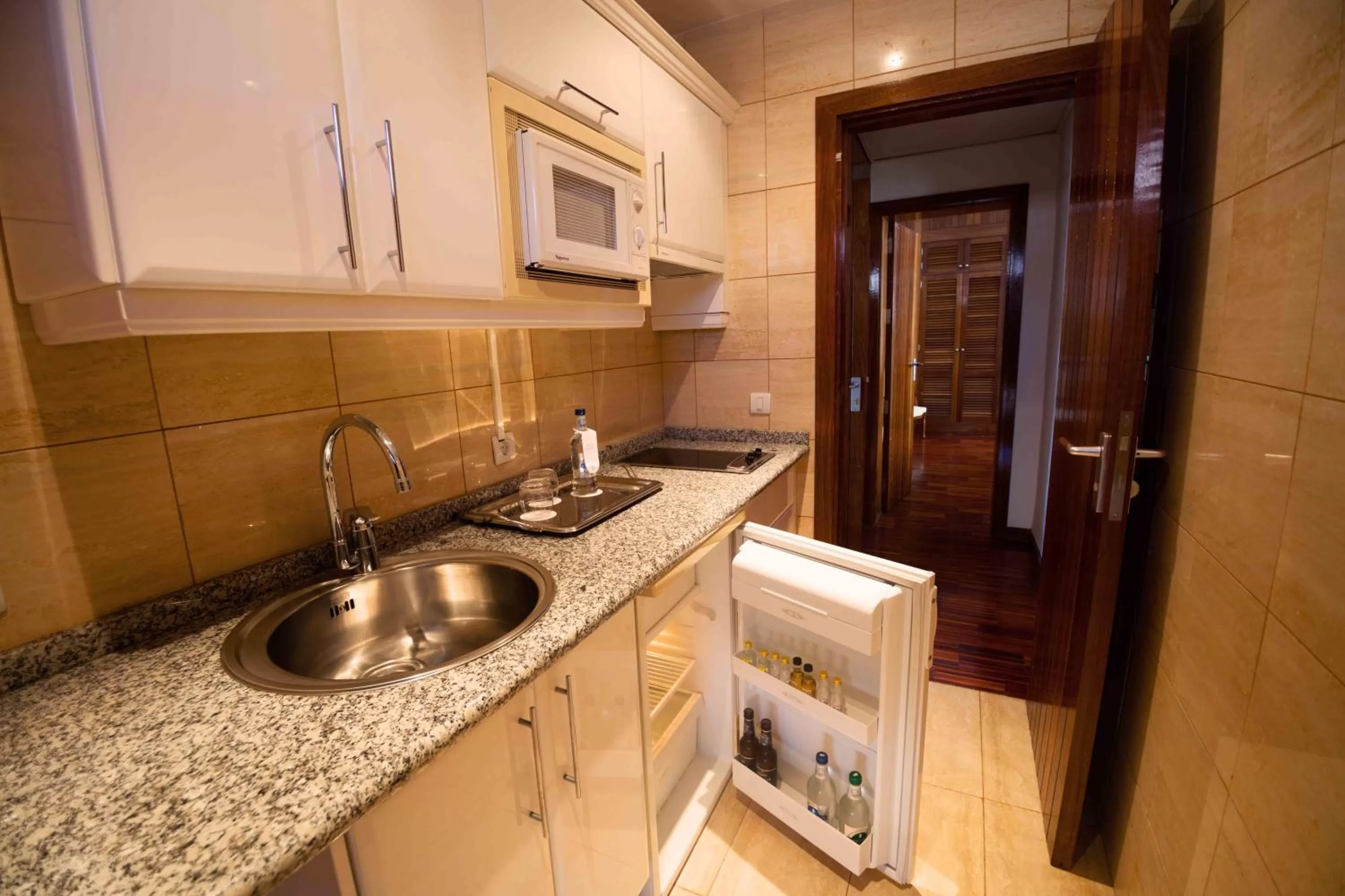 Kitchen or kitchenette in Hotel Escuela Santa Cruz