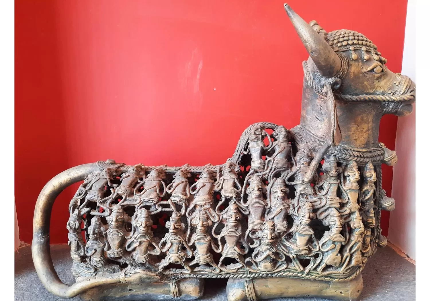 Decorative detail in Saratha Vilas Chettinad