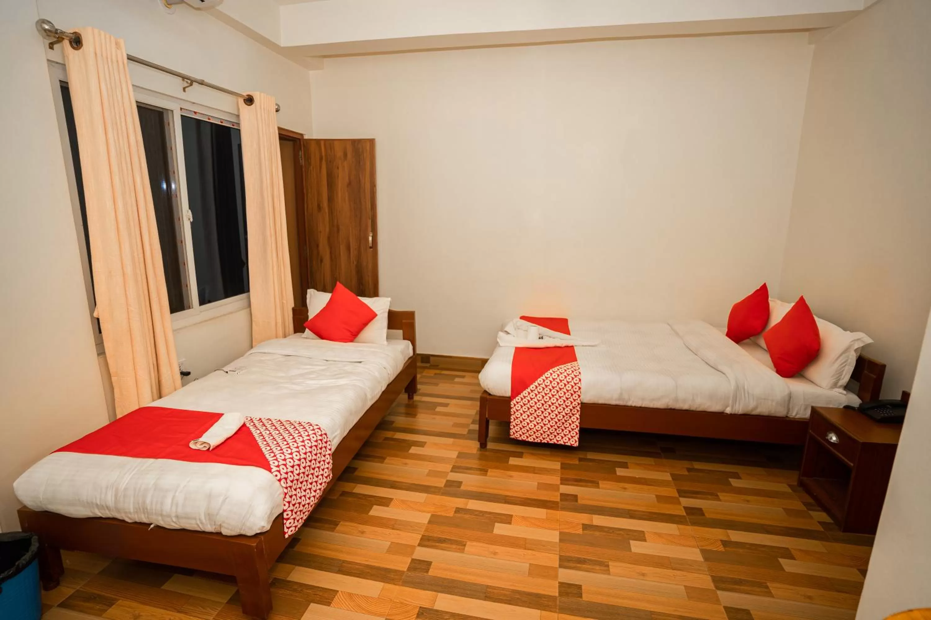 Photo of the whole room, Bed in Hotel Dela Mount Pokhara