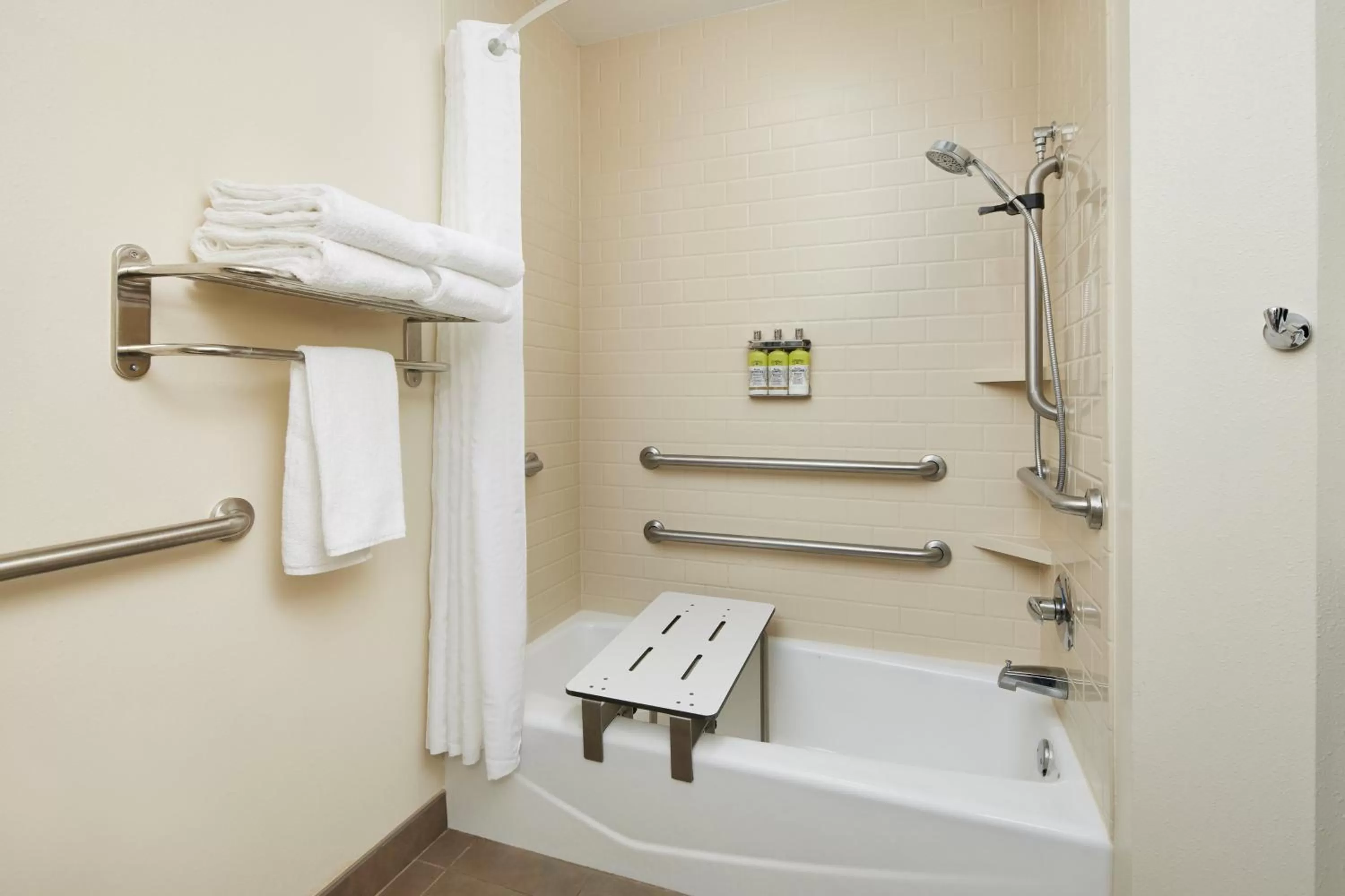 Bathroom in Candlewood Suites Valdosta Mall by IHG
