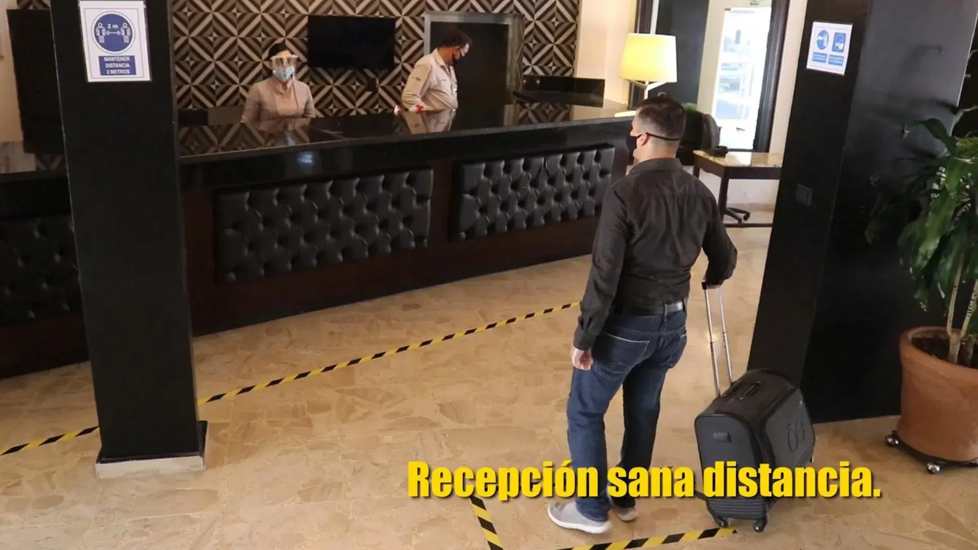 Lobby or reception in Hotel America Palacio